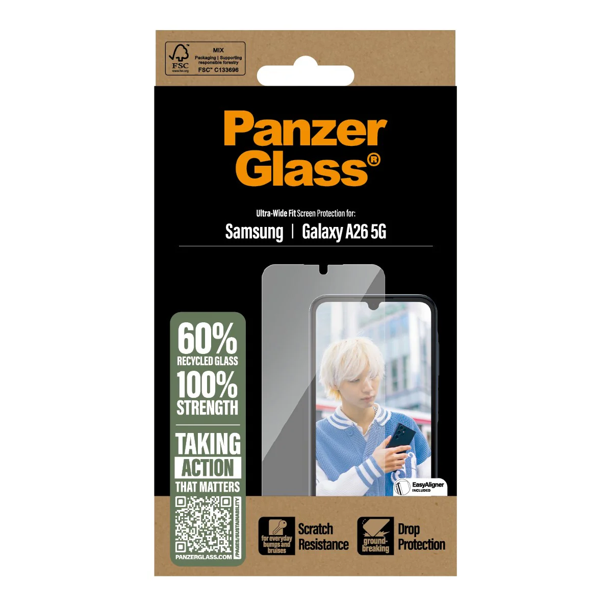PanzerGlass® Screen Protector Samsung Galaxy A26 5G | Ultra-Wide Fit - Image 3