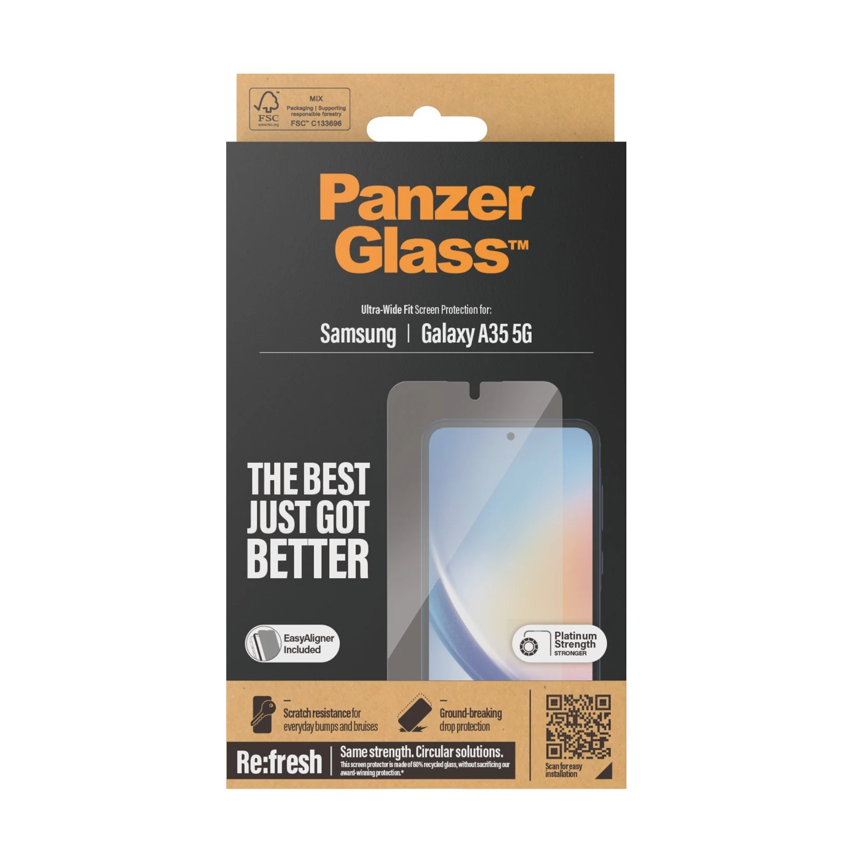PanzerGlass® Screen Protector Samsung Galaxy A35 5G | Ultra-Wide Fit w. EasyAligner - Image 3