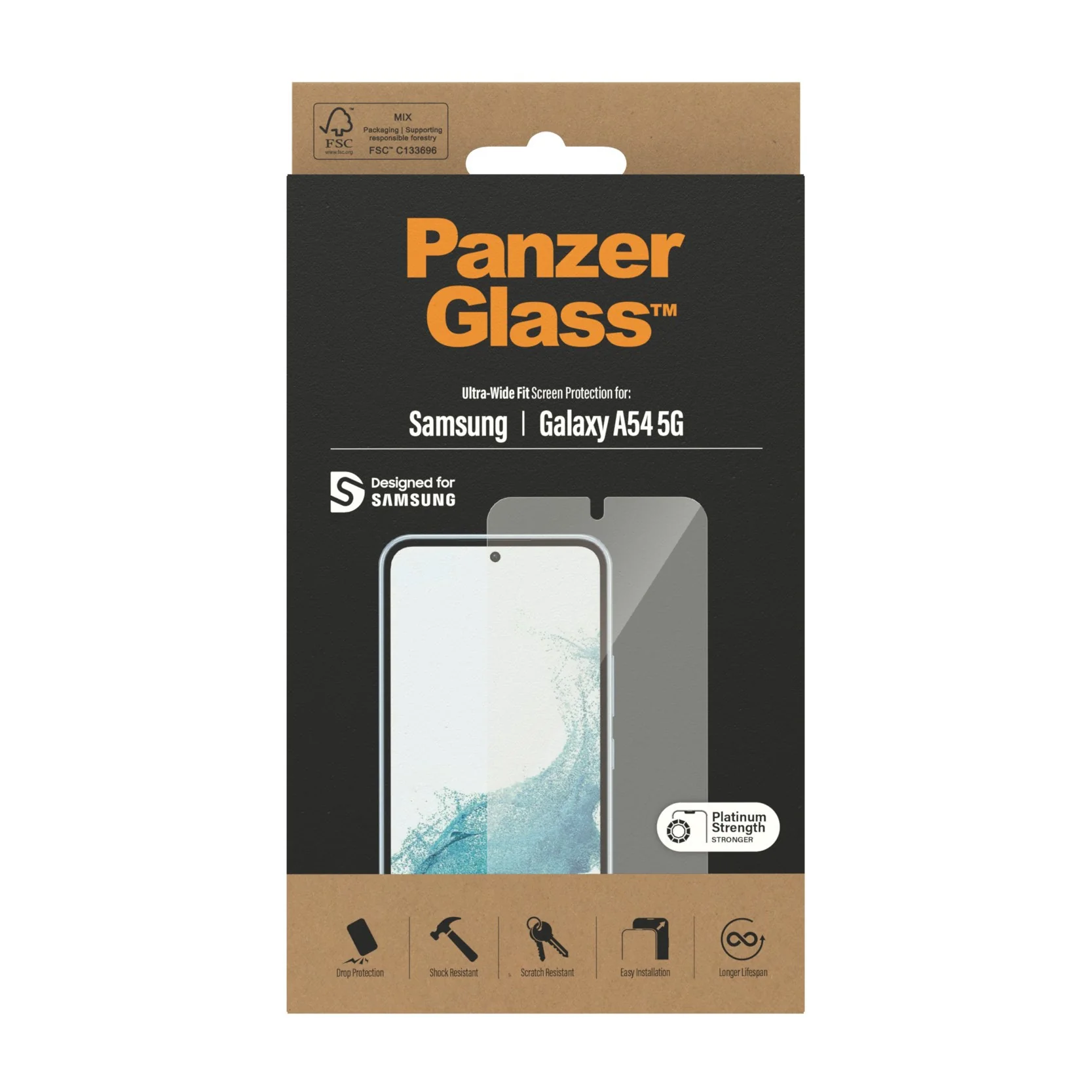 PanzerGlass® Screen Protector Samsung Galaxy A54 5G | Ultra-Wide Fit - Image 3