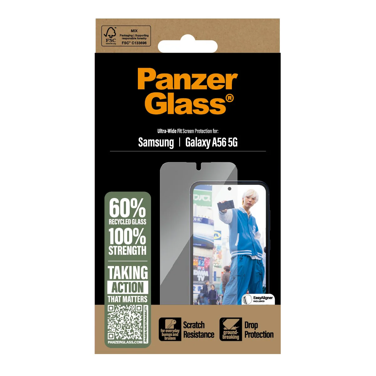 PanzerGlass® Screen Protector Samsung Galaxy A56 5G | Ultra-Wide Fit w. EasyAligner - Image 3