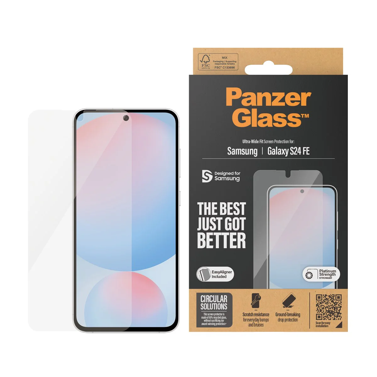 PanzerGlass® Screen Protector Samsung Galaxy S24 FE | Ultra-Wide Fit w. EasyAligner - Image 2