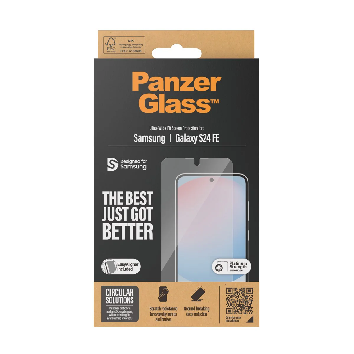 PanzerGlass® Screen Protector Samsung Galaxy S24 FE | Ultra-Wide Fit w. EasyAligner - Image 3