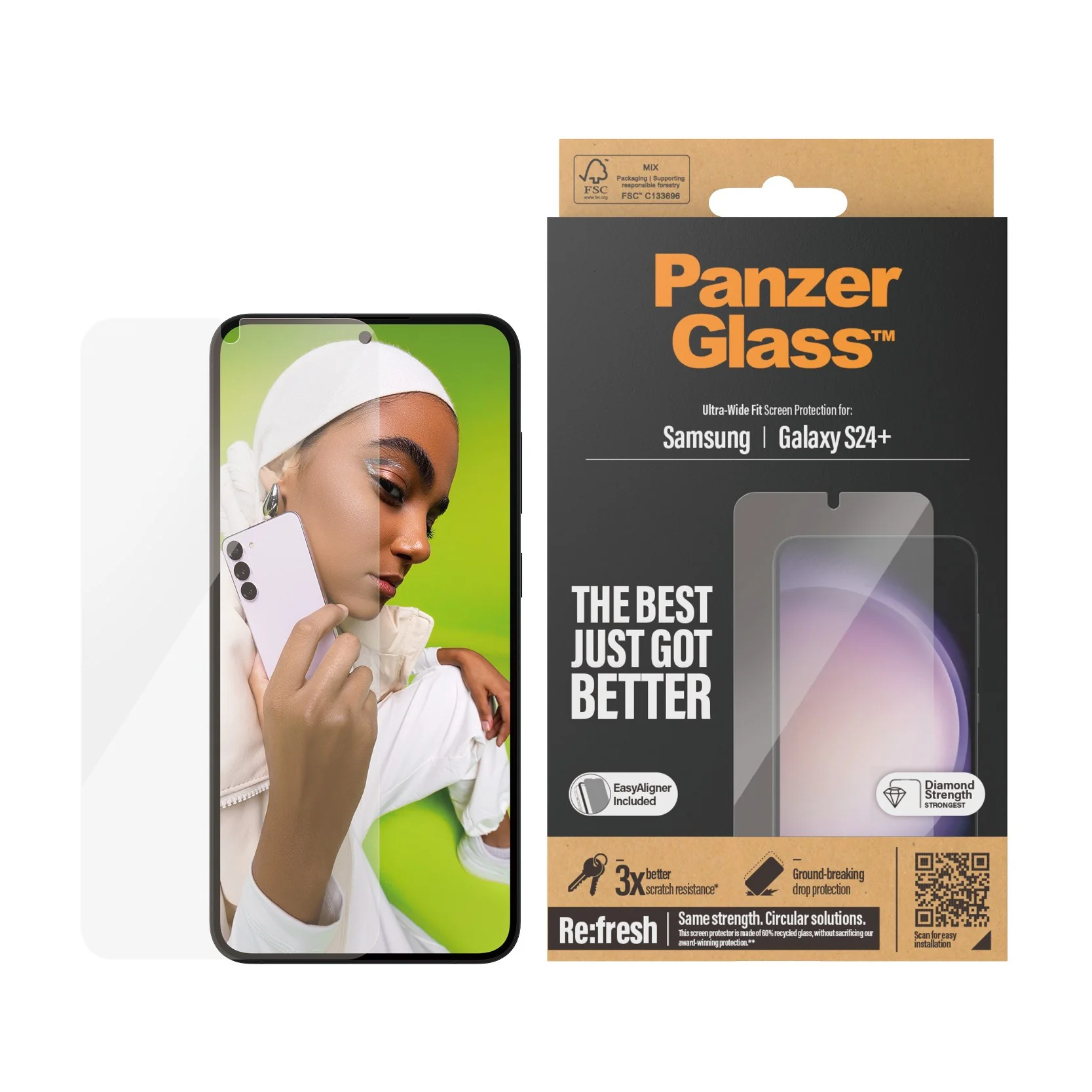 PanzerGlass® Screen Protector Samsung Galaxy S24+ | Ultra-Wide Fit w. EasyAligner - Image 2