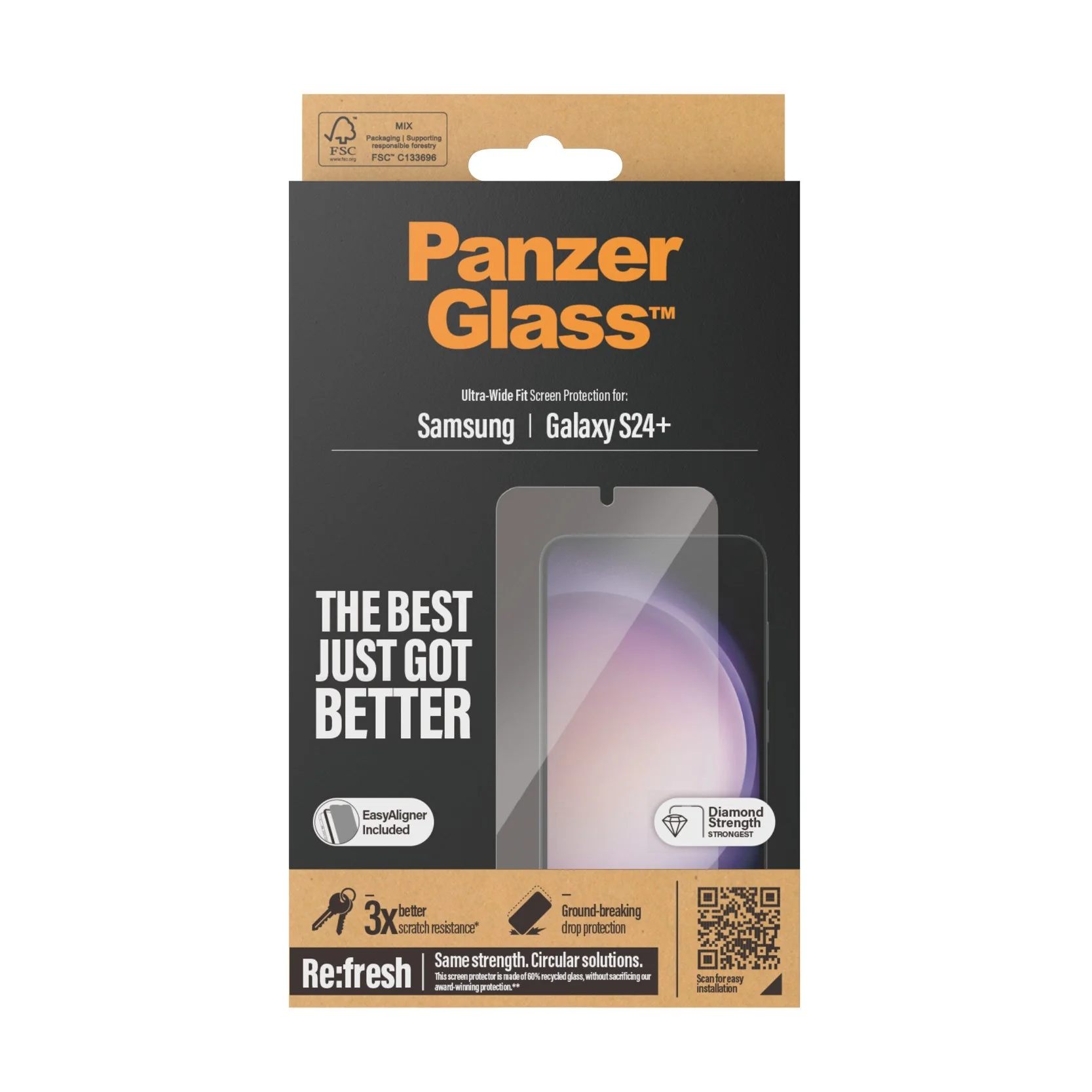 PanzerGlass® Screen Protector Samsung Galaxy S24+ | Ultra-Wide Fit w. EasyAligner - Image 3