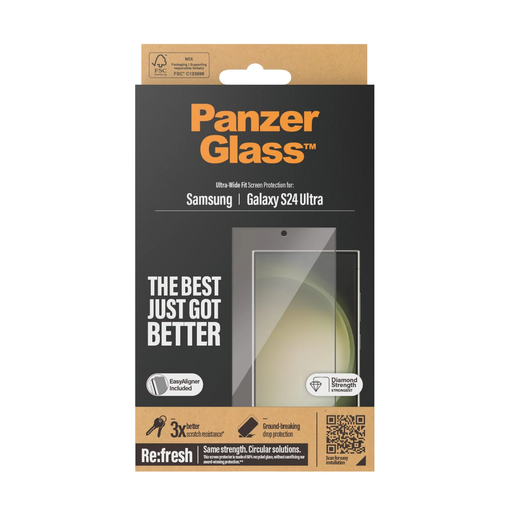 PanzerGlass® Screen Protector Samsung Galaxy S24 Ultra | Ultra-Wide Fit w. EasyAligner - Image 3