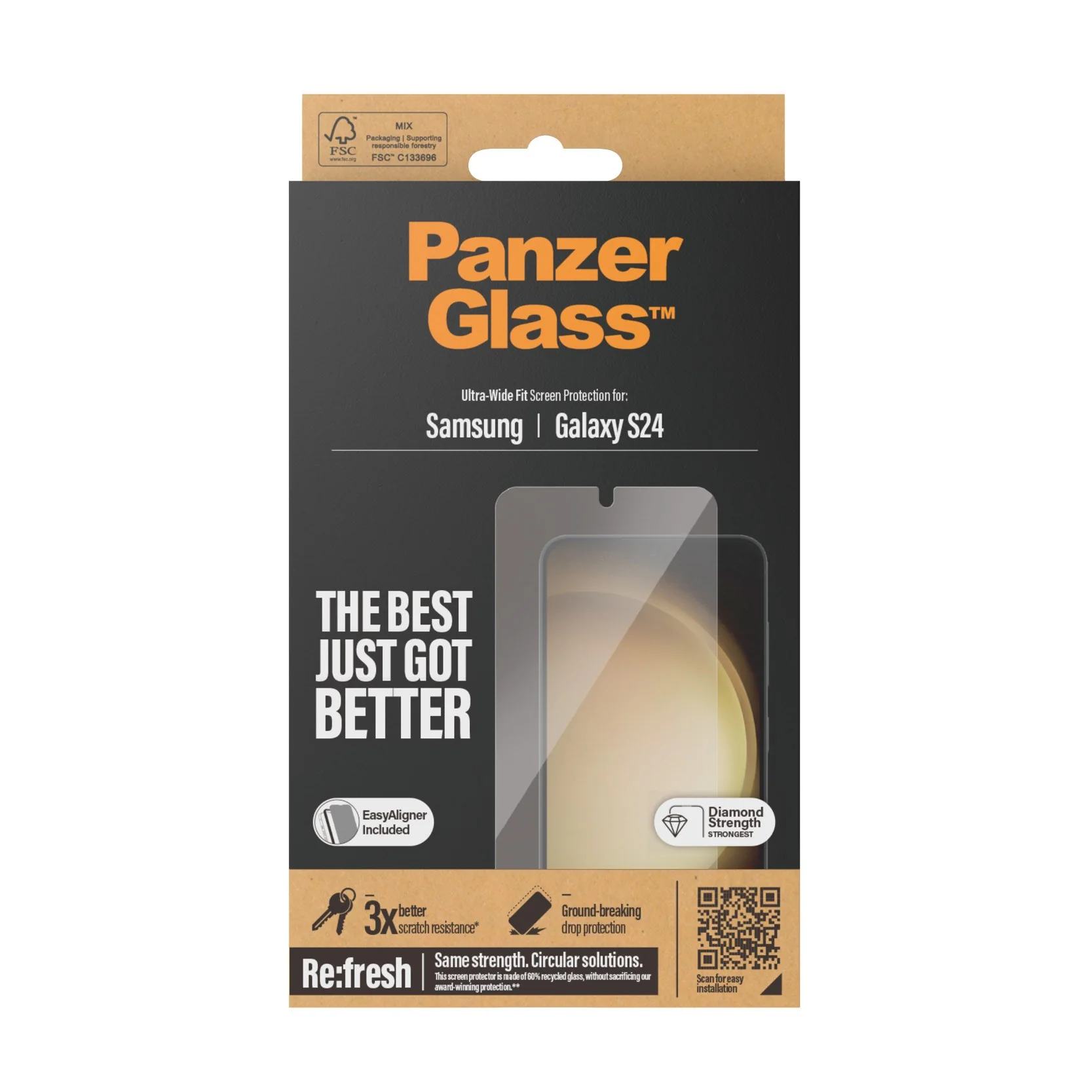 PanzerGlass® Screen Protector Samsung Galaxy S24 | Ultra-Wide Fit w. EasyAligner - Image 3