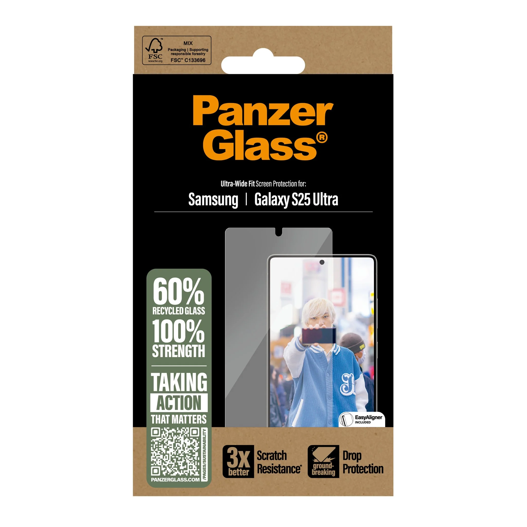 PanzerGlass® Screen Protector Samsung Galaxy S25 Ultra | Ultra-Wide Fit - Image 3