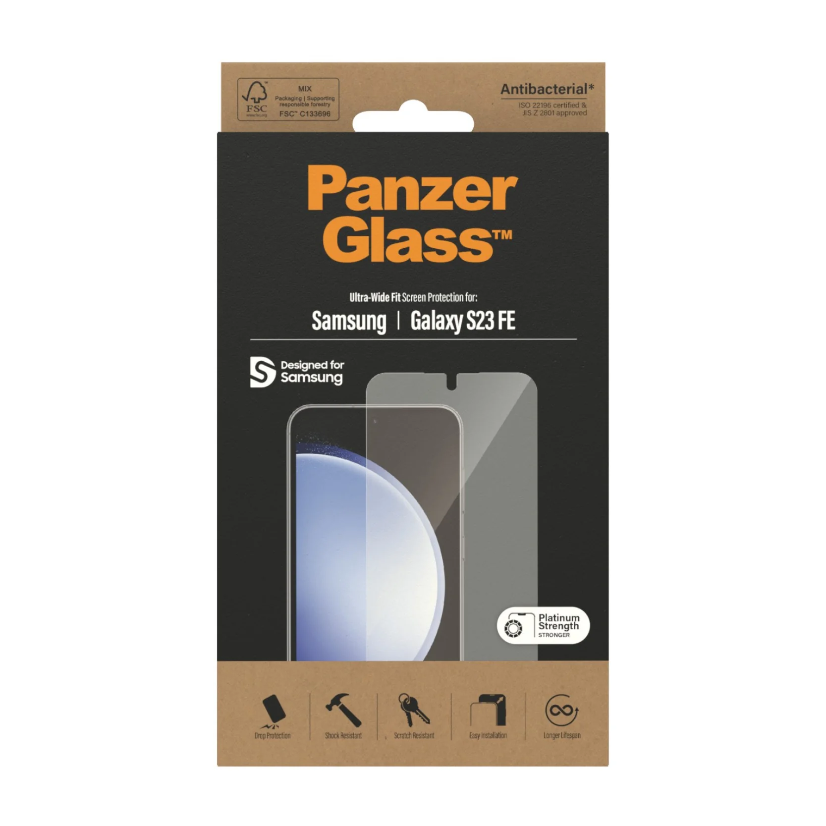 PanzerGlass® Screen Protector Samsung Galaxy S23 FE | Ultra-Wide Fit - Image 3