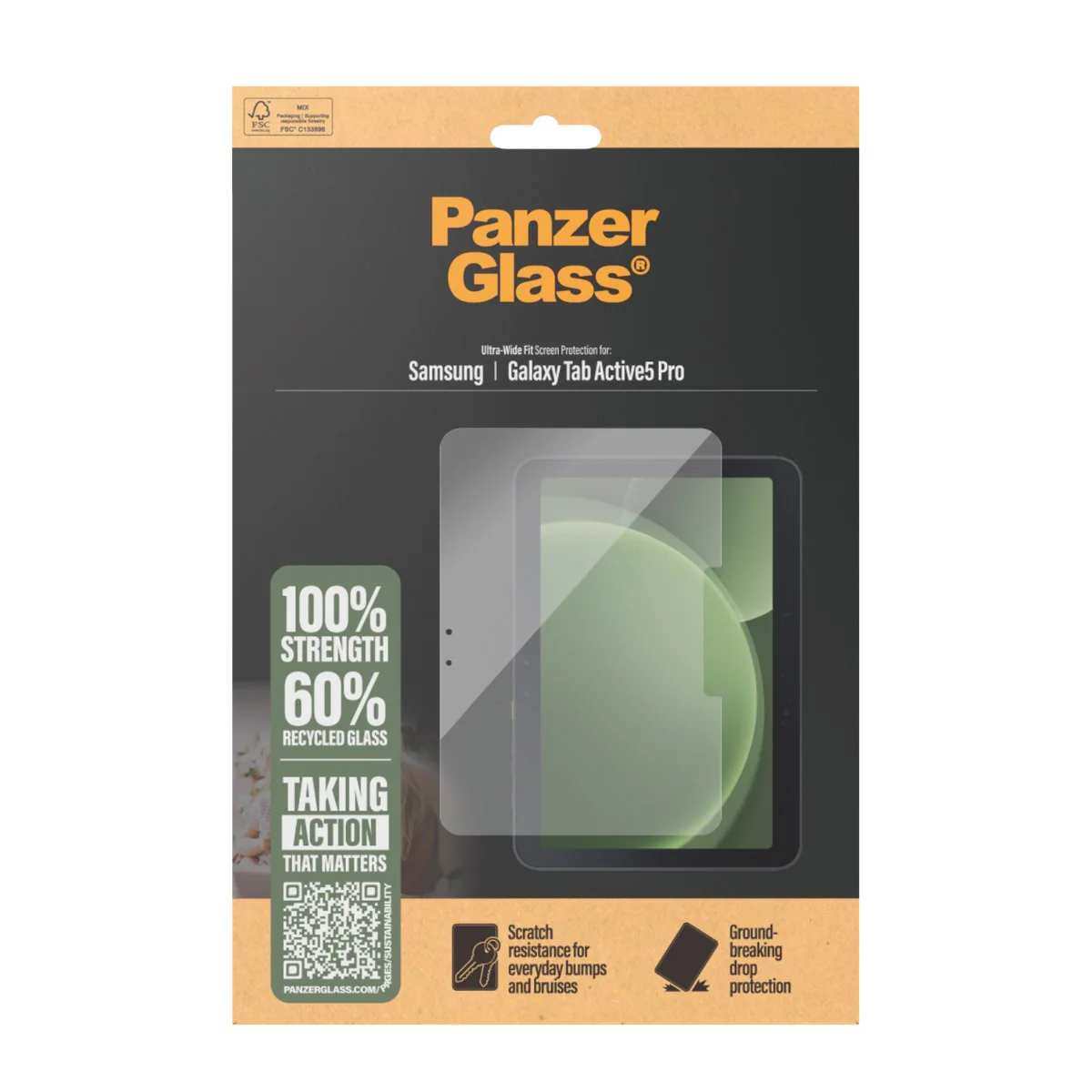 PanzerGlass® Screen Protector Samsung Galaxy Tab Active5 Pro | Ultra-Wide Fit - Image 3