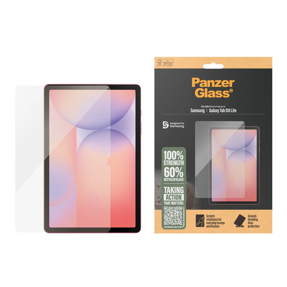 PanzerGlass® Screen Protector Samsung Galaxy Tab S10 Lite | Ultra-Wide Fit - Image 2
