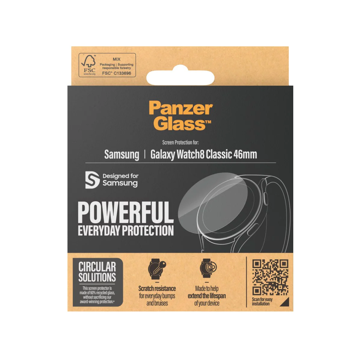 PanzerGlass® Screen Protector Samsung Galaxy Watch8 Classic 46mm - Image 3