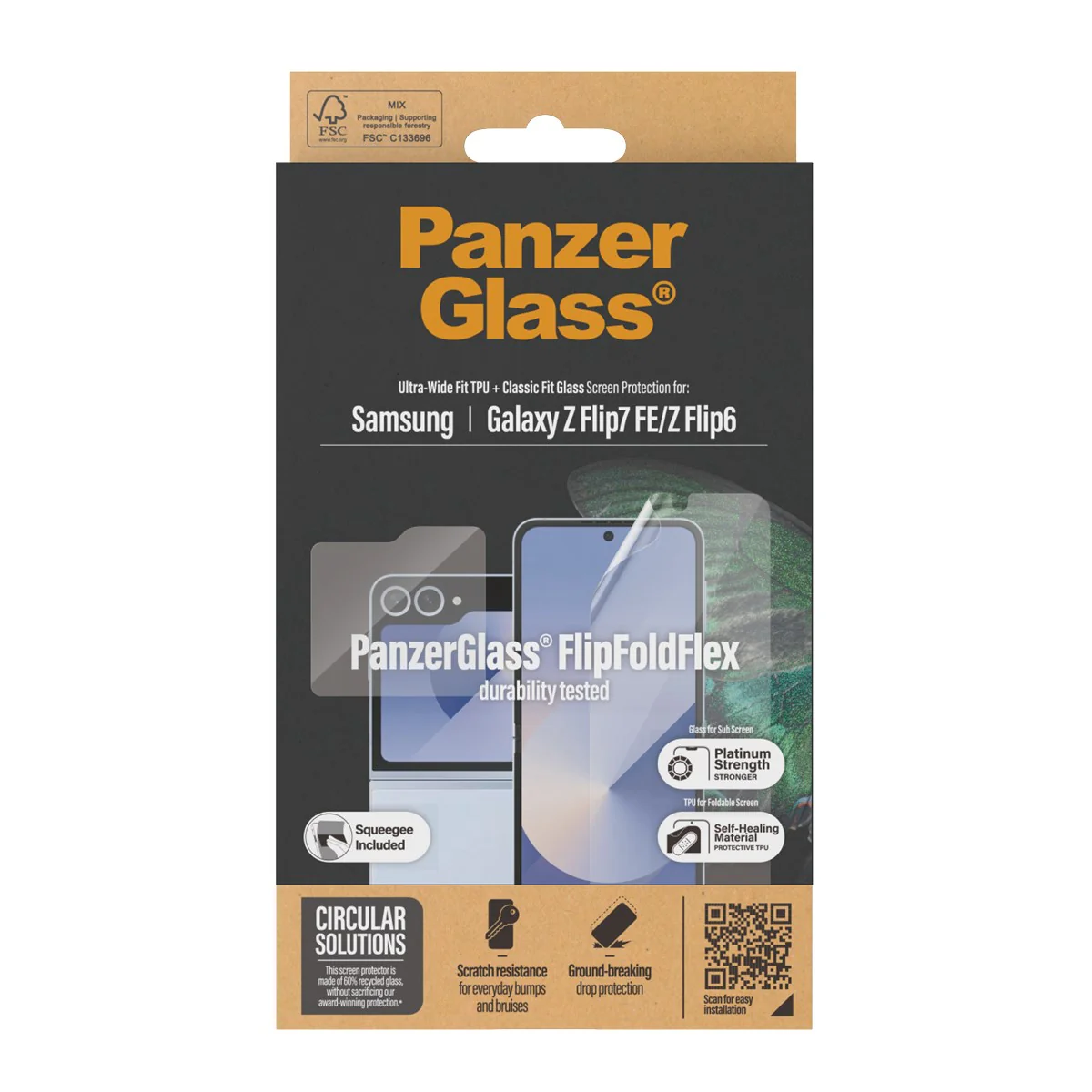 PanzerGlass® Screen Protector Samsung Galaxy Z Flip7 FE | Flip6 | Glass & Film - Image 3