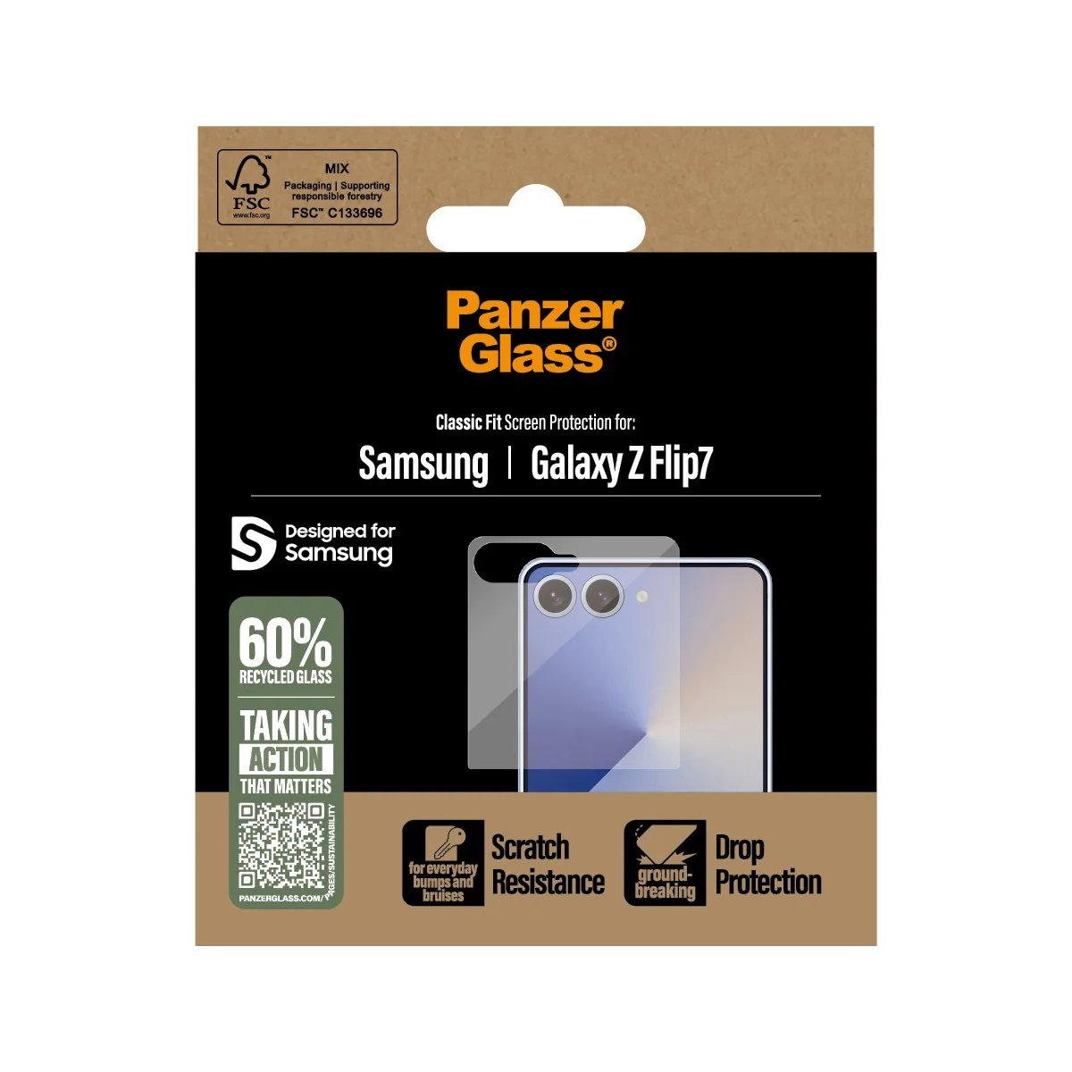 PanzerGlass® Screen Protector Samsung Galaxy Z Flip7 | Classic Fit - Image 3