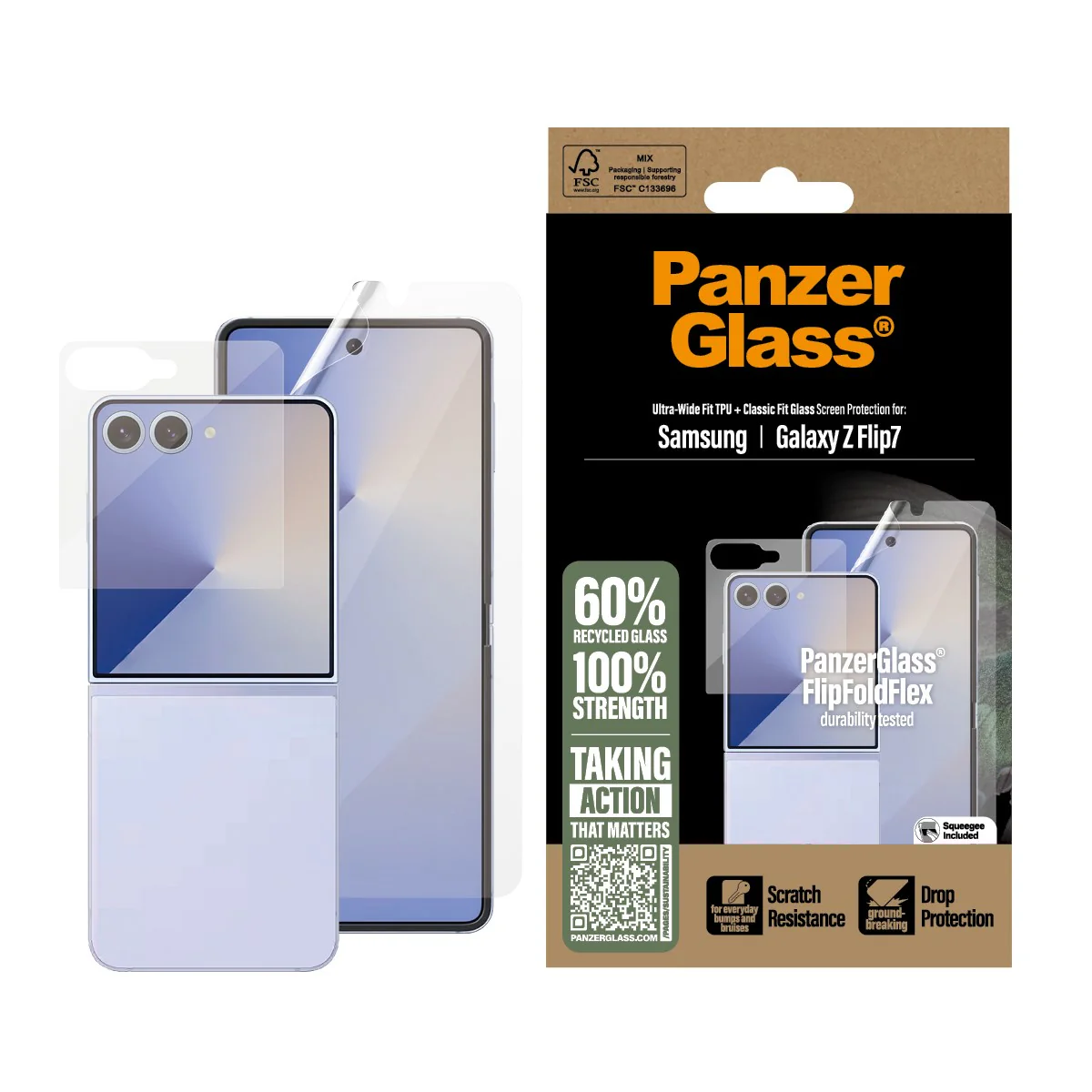 PanzerGlass® Screen Protector Samsung Galaxy Z Flip7 | Glass & Film - Image 2