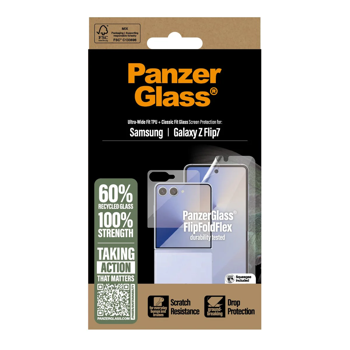 PanzerGlass® Screen Protector Samsung Galaxy Z Flip7 | Glass & Film - Image 3