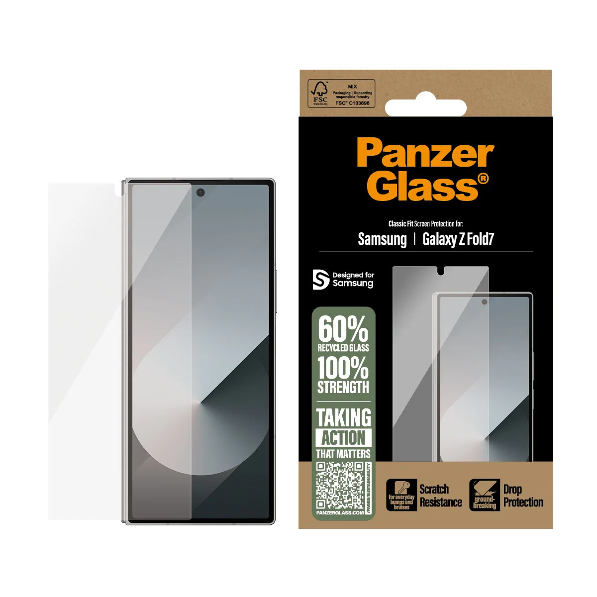 PanzerGlass® Screen Protector Samsung Galaxy Z Fold7 | Classic Fit - Image 2