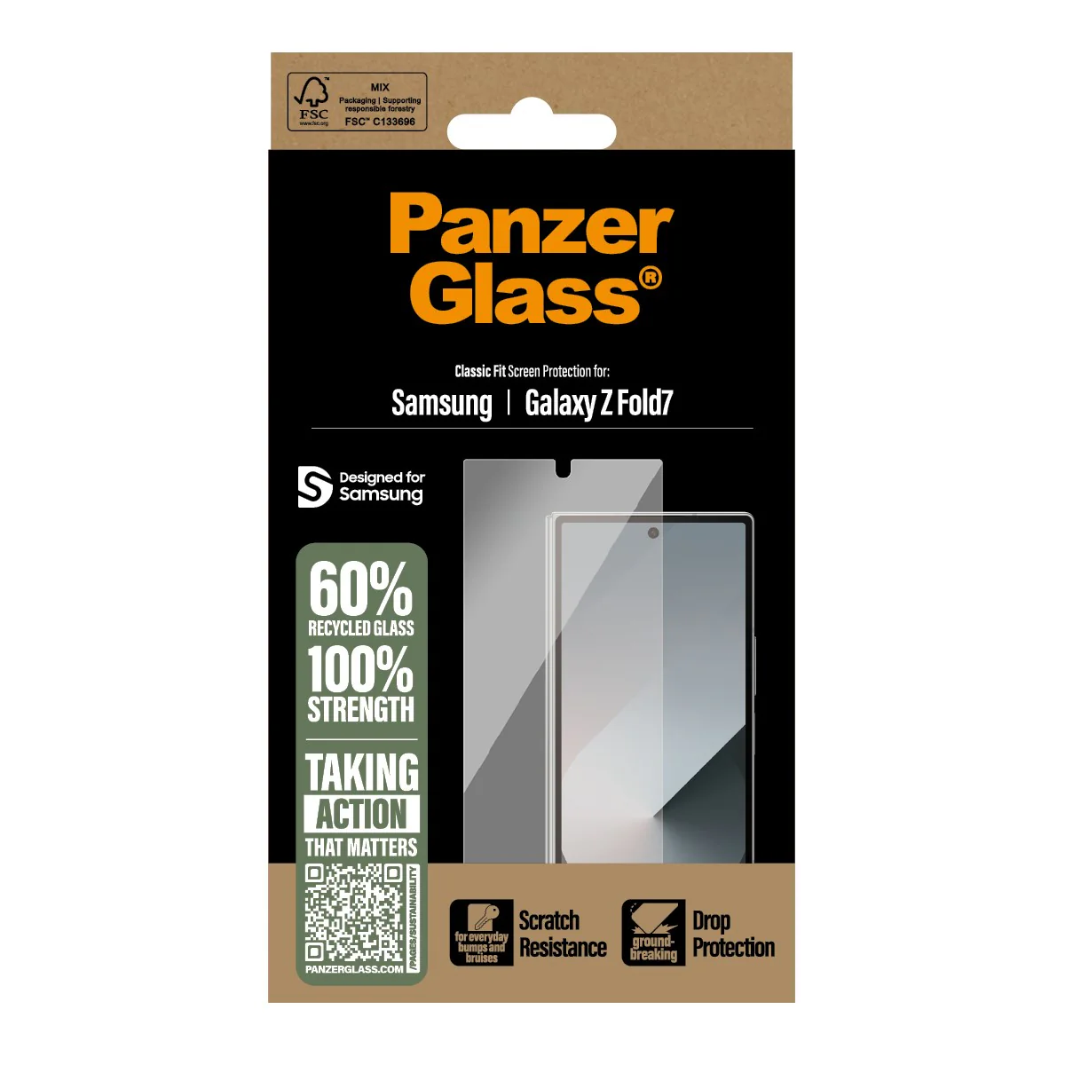 PanzerGlass® Screen Protector Samsung Galaxy Z Fold7 | Classic Fit - Image 3
