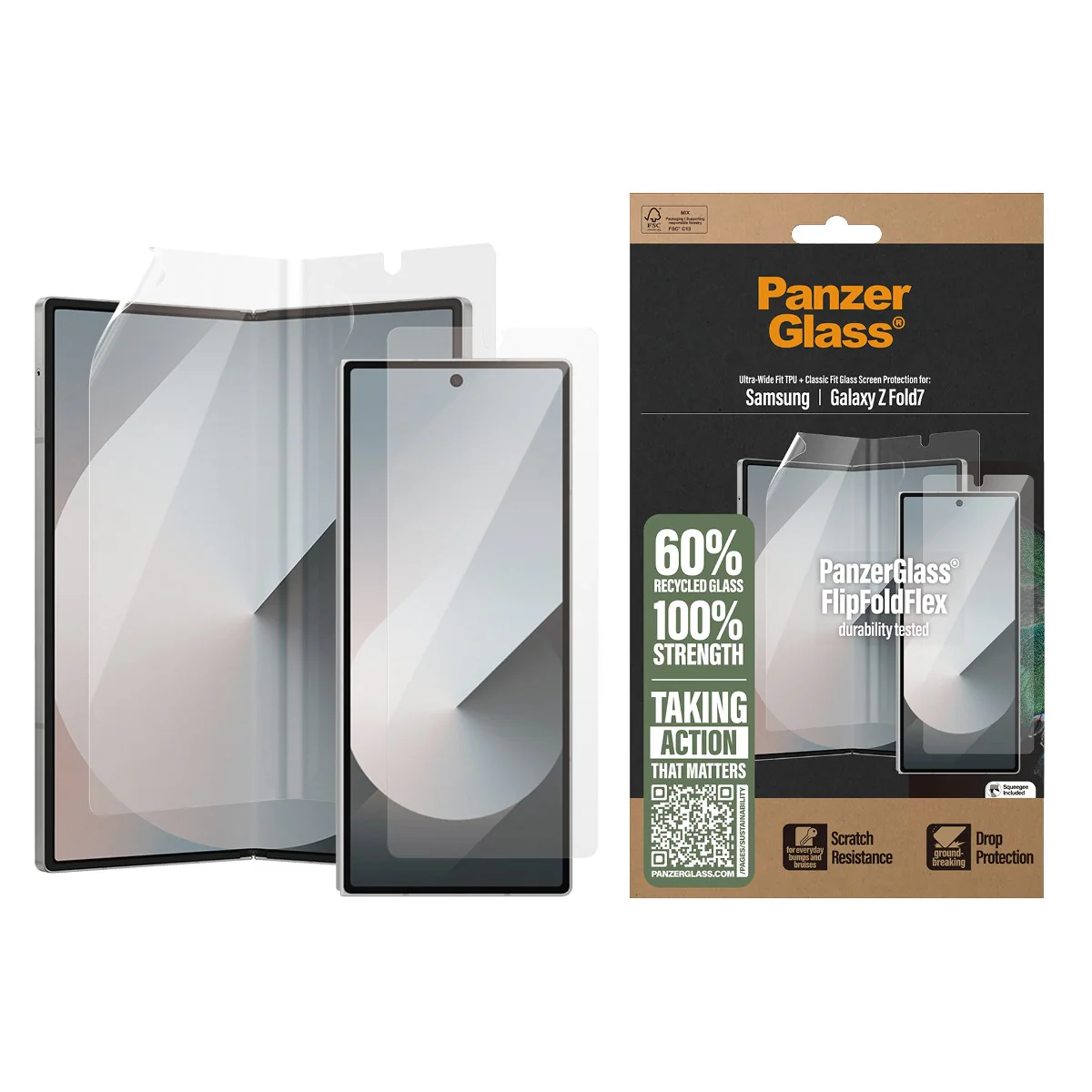 PanzerGlass® Screen Protector Samsung Galaxy Z Fold7 | Glass & Film - Image 2