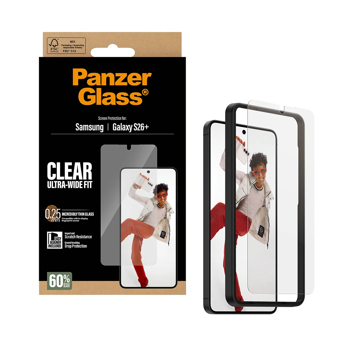 PanzerGlass® Screen Protector Samsung Galaxy S26+ | Ultra-Wide Fit w. EasyAligner - Image 5