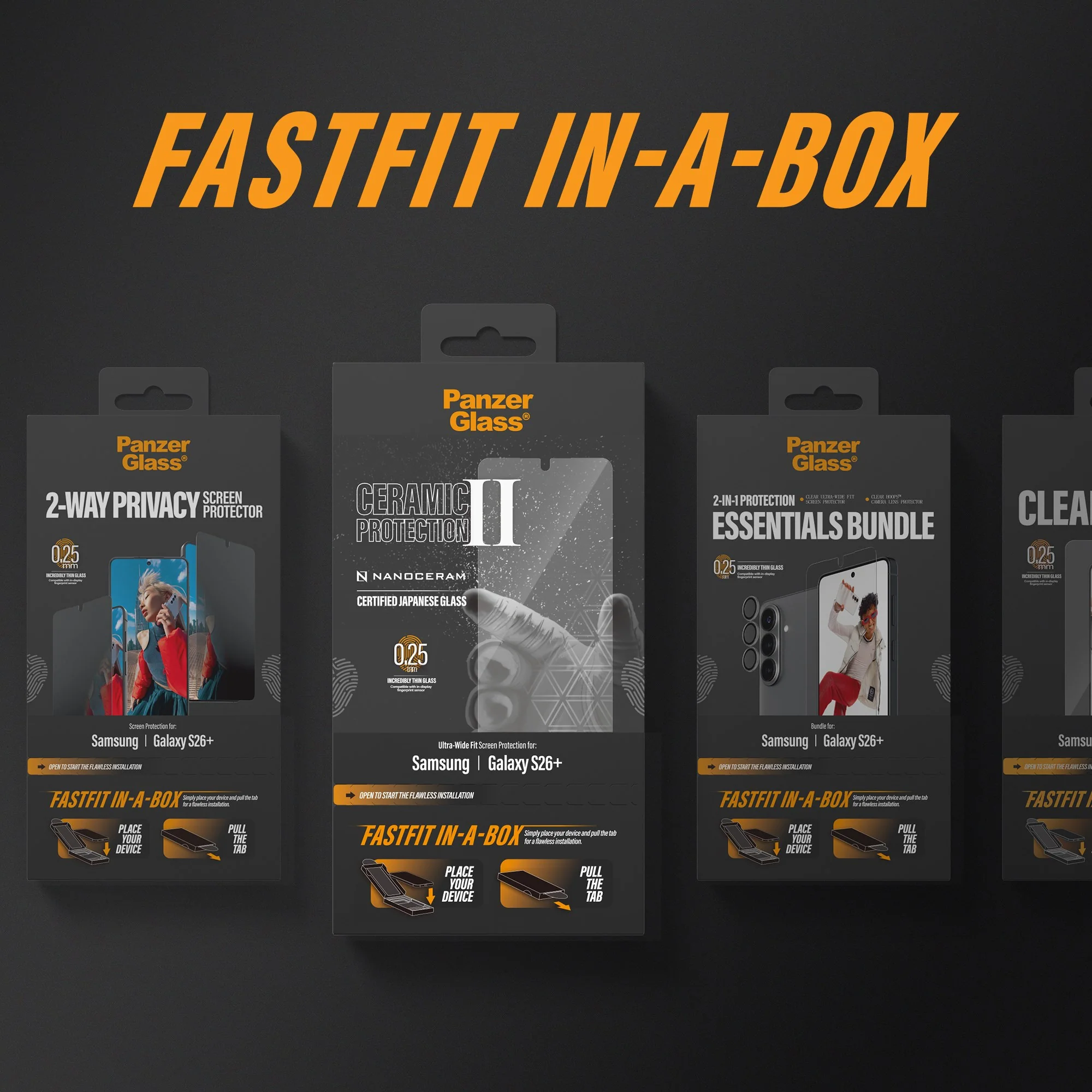PanzerGlass® Screen Protector Samsung Galaxy S26+ | Ultra-Wide Fit w. FASTFIT IN-A-BOX - Image 10