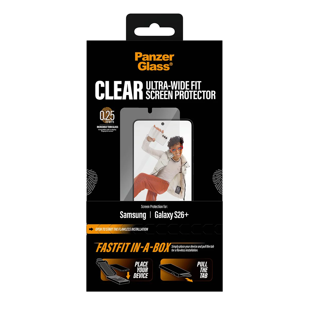 PanzerGlass® Screen Protector Samsung Galaxy S26+ | Ultra-Wide Fit w. FASTFIT IN-A-BOX - Image 3