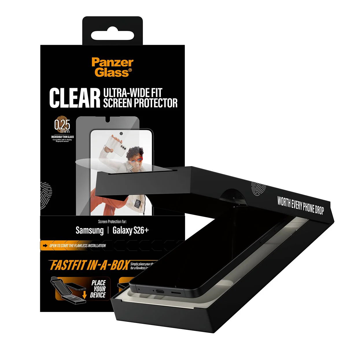 PanzerGlass® Screen Protector Samsung Galaxy S26+ | Ultra-Wide Fit w. FASTFIT IN-A-BOX - Image 5