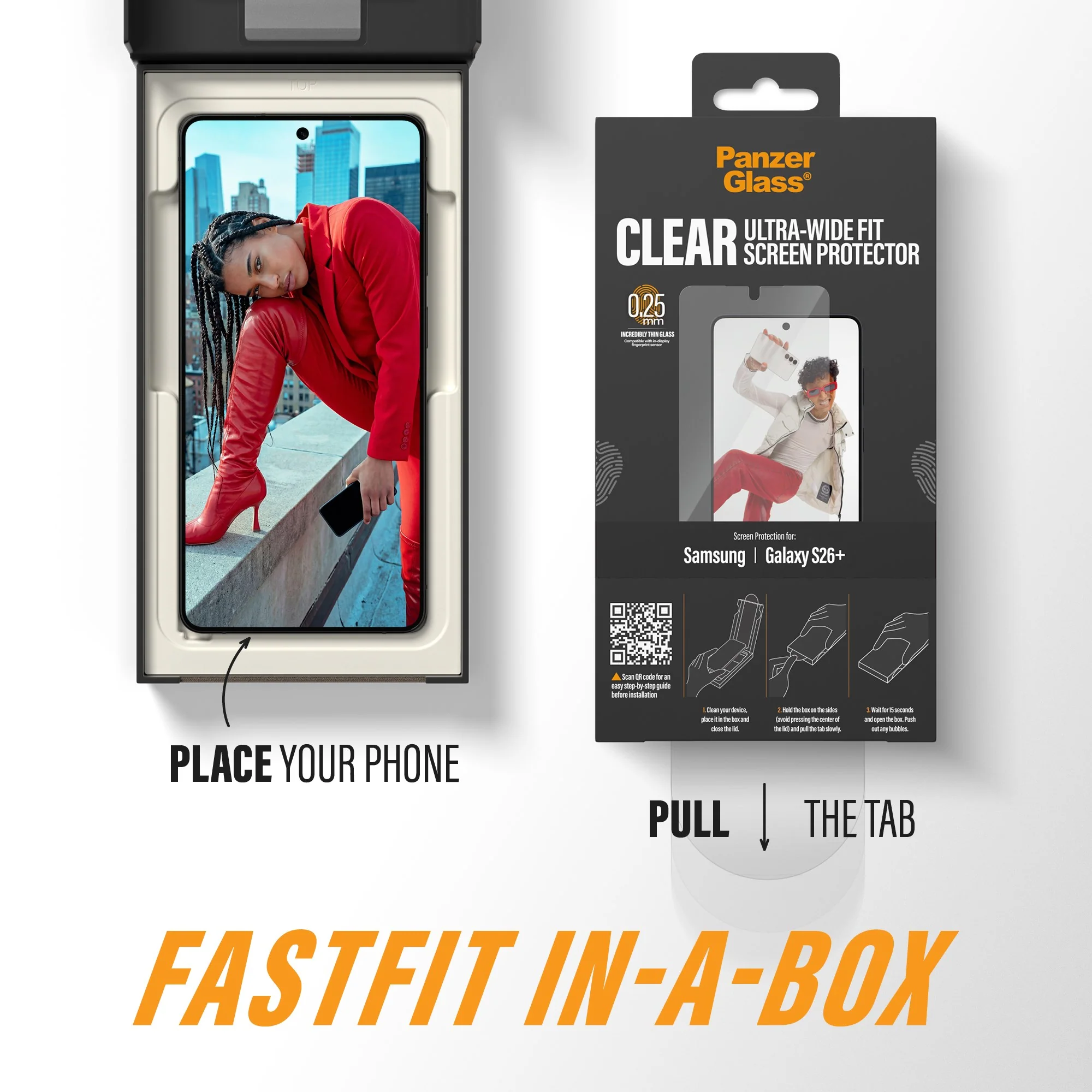 PanzerGlass® Screen Protector Samsung Galaxy S26+ | Ultra-Wide Fit w. FASTFIT IN-A-BOX - Image 8