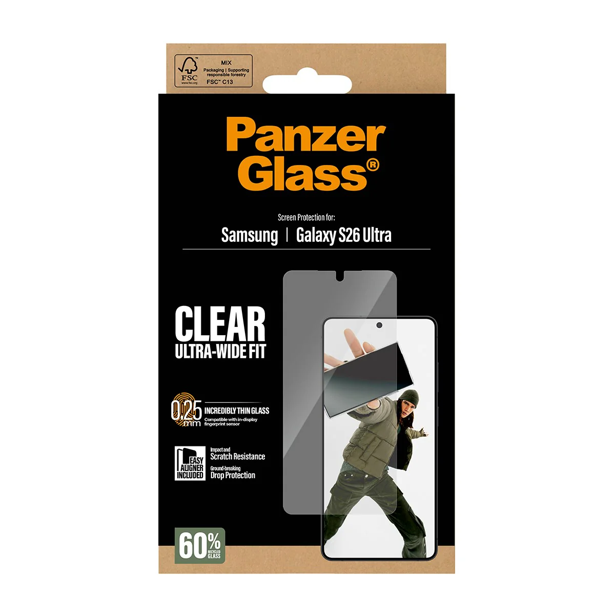 PanzerGlass® Screen Protector Samsung Galaxy S26 Ultra | Ultra-Wide Fit w. EasyAligner - Image 3