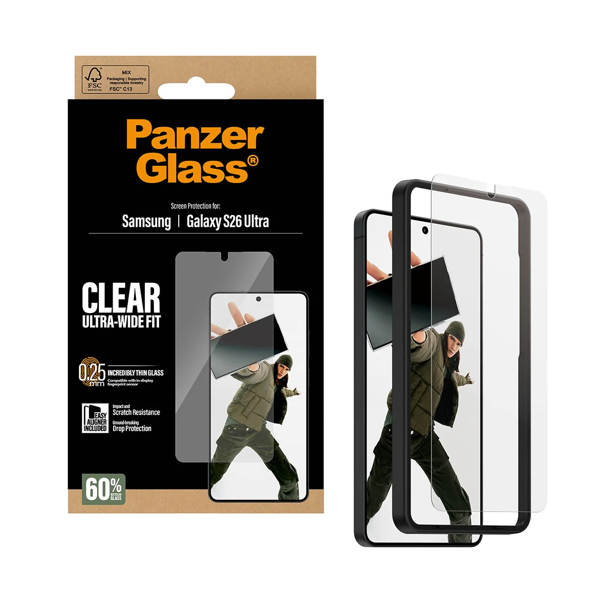 PanzerGlass® Screen Protector Samsung Galaxy S26 Ultra | Ultra-Wide Fit w. EasyAligner - Image 5