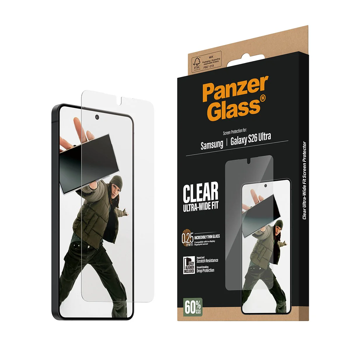 PanzerGlass® Screen Protector Samsung Galaxy S26 Ultra | Ultra-Wide Fit w. EasyAligner - Image 6