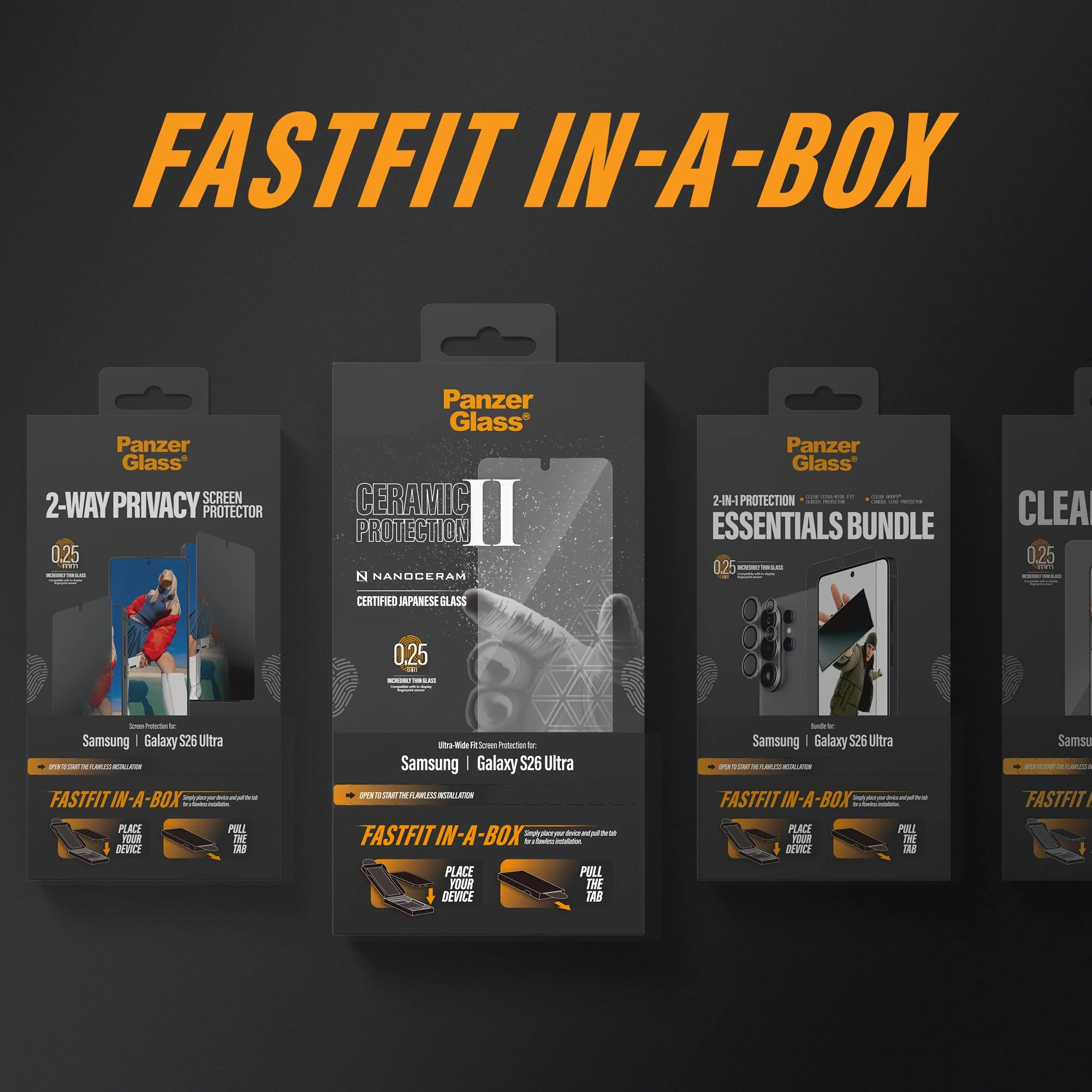 PanzerGlass® Screen Protector Samsung Galaxy S26 Ultra | Ultra-Wide Fit w. FASTFIT IN-A-BOX - Image 10