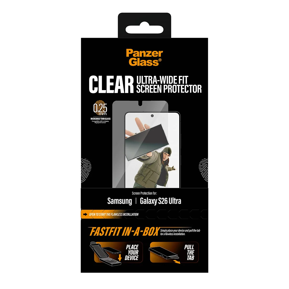 PanzerGlass® Screen Protector Samsung Galaxy S26 Ultra | Ultra-Wide Fit w. FASTFIT IN-A-BOX - Image 3
