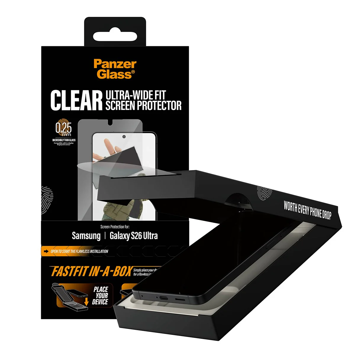PanzerGlass® Screen Protector Samsung Galaxy S26 Ultra | Ultra-Wide Fit w. FASTFIT IN-A-BOX - Image 5