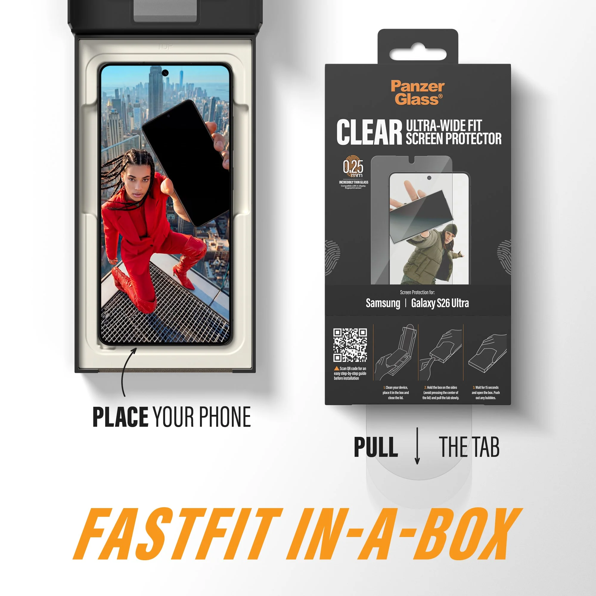 PanzerGlass® Screen Protector Samsung Galaxy S26 Ultra | Ultra-Wide Fit w. FASTFIT IN-A-BOX - Image 7