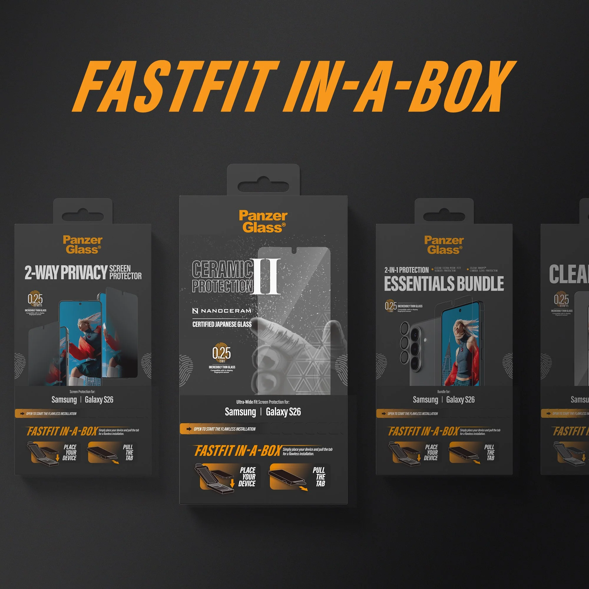 PanzerGlass® Screen Protector Samsung Galaxy S26 | Ultra-Wide Fit w. FASTFIT IN-A-BOX - Image 11