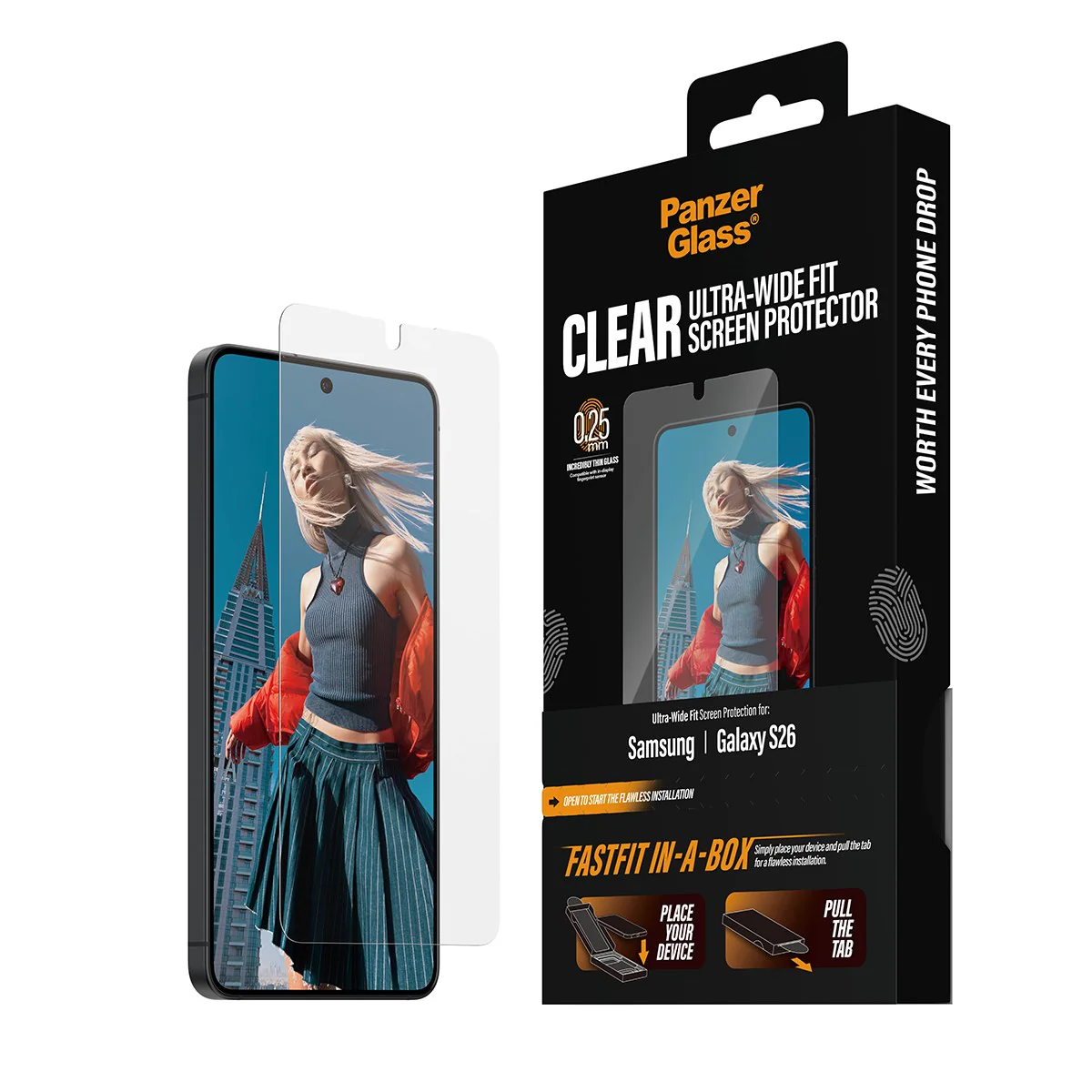 PanzerGlass® Screen Protector Samsung Galaxy S26 | Ultra-Wide Fit w. FASTFIT IN-A-BOX - Image 6