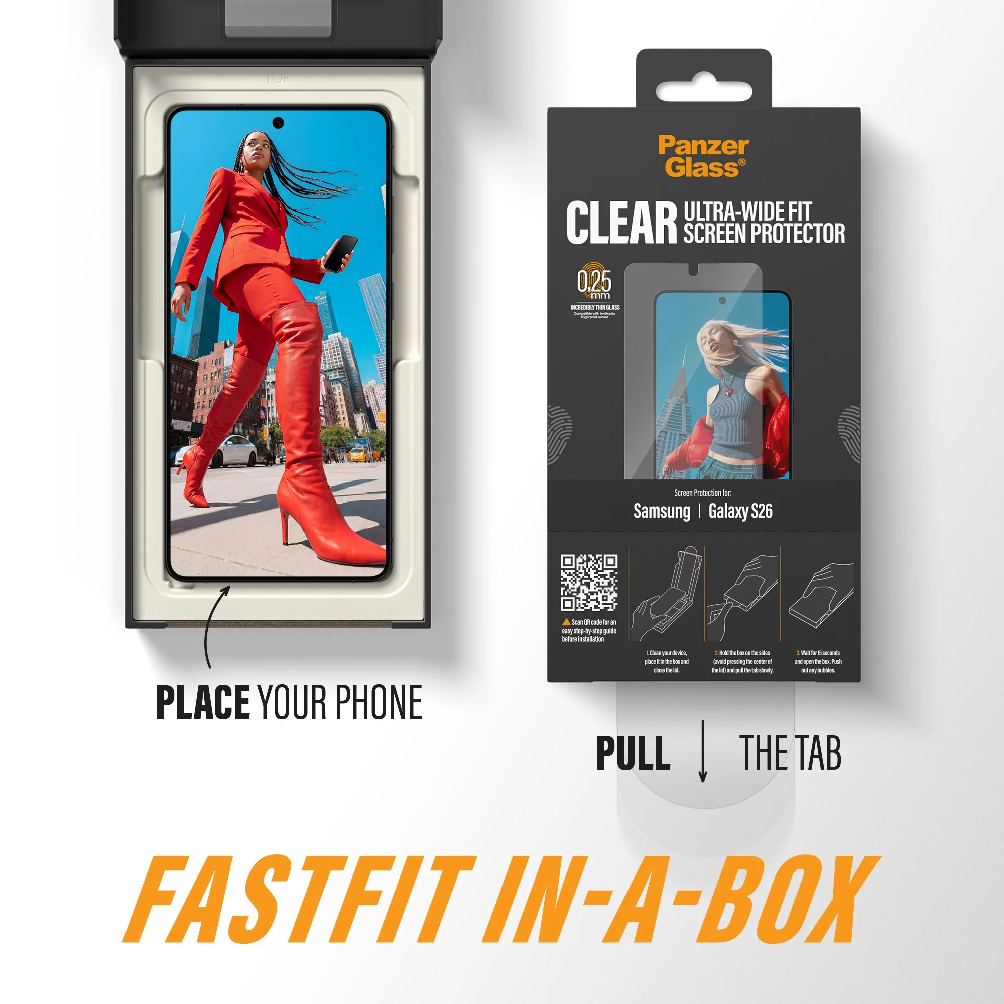 PanzerGlass® Screen Protector Samsung Galaxy S26 | Ultra-Wide Fit w. FASTFIT IN-A-BOX - Image 7