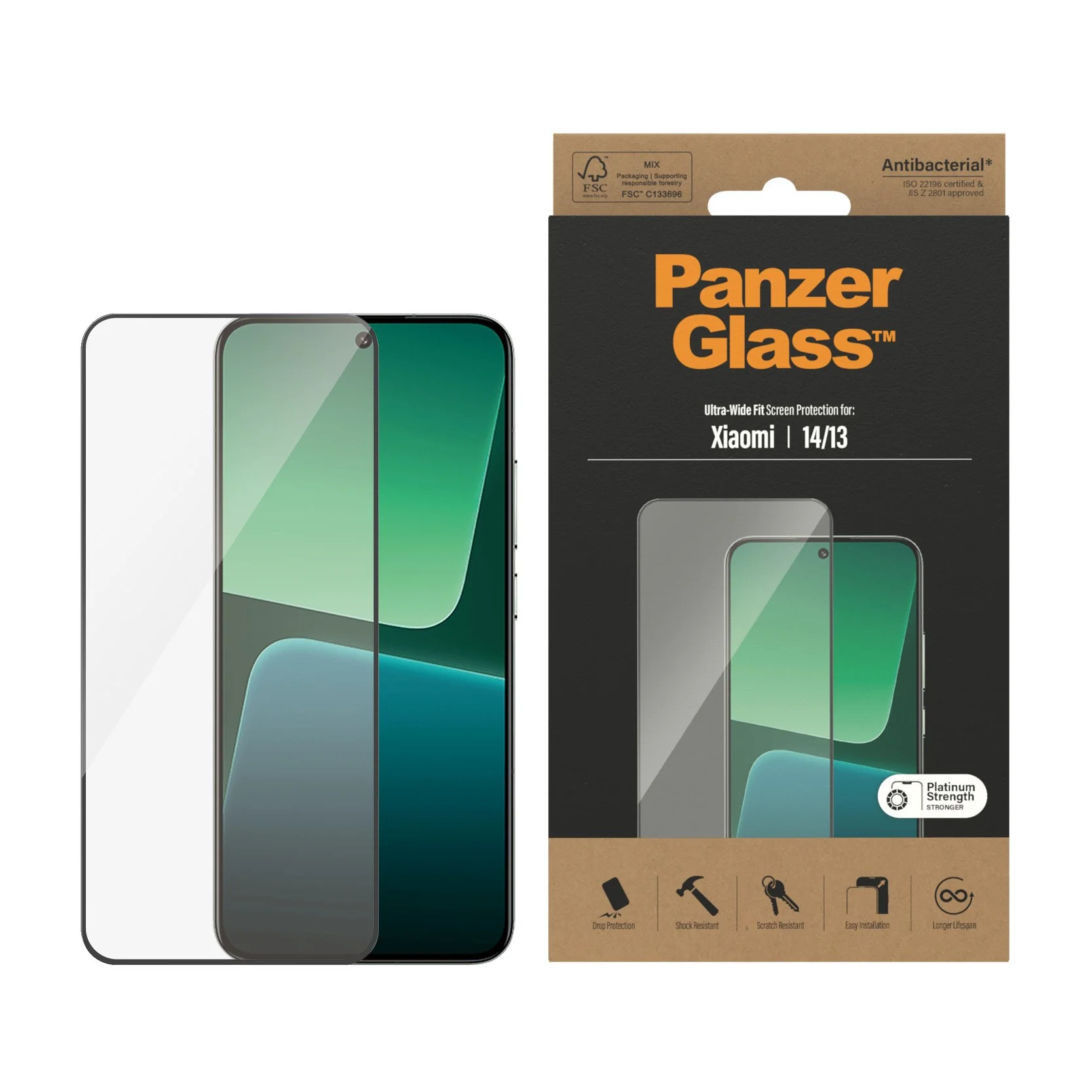 PanzerGlass® Screen Protector Xiaomi 14 | 13 | Ultra-Wide Fit - Image 2
