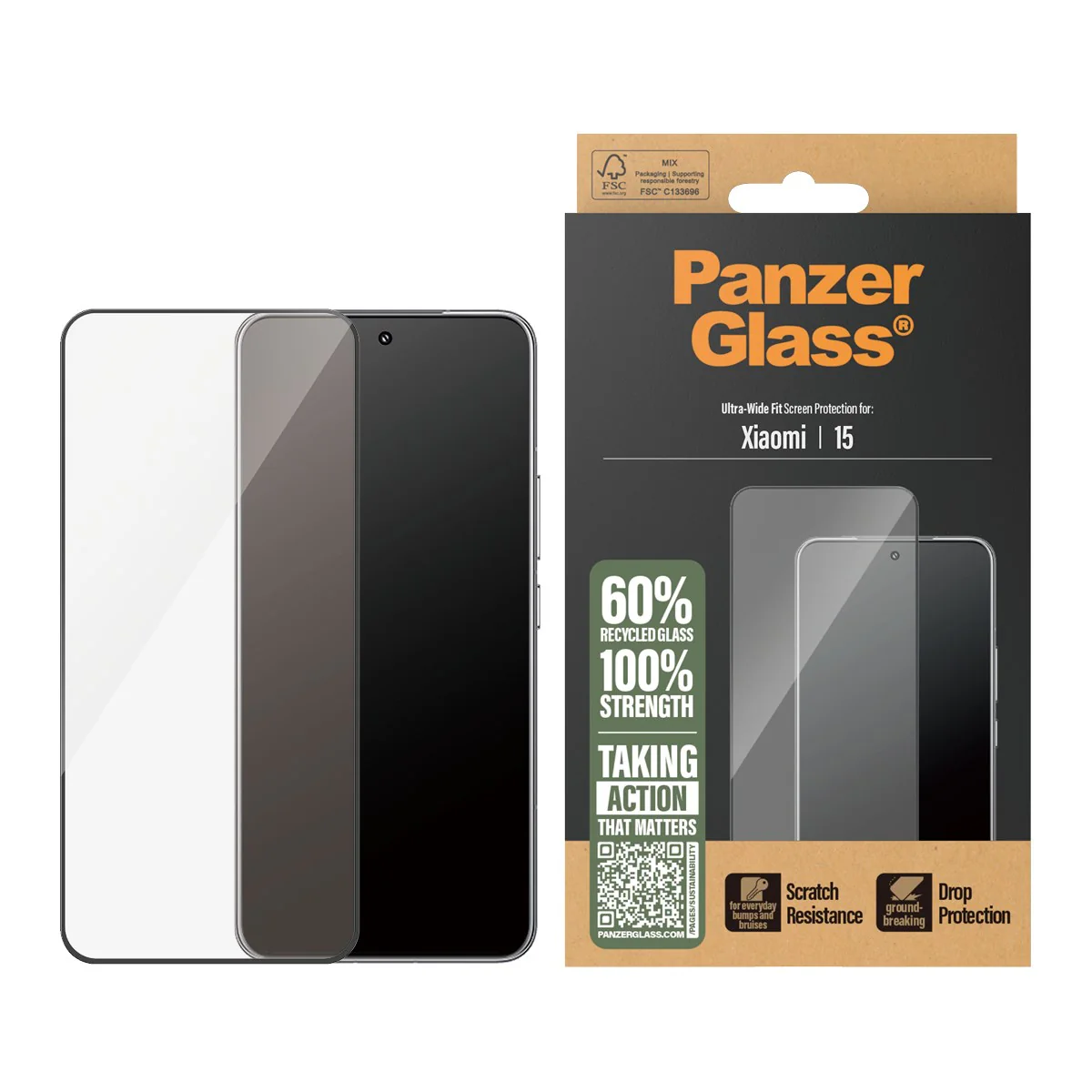 PanzerGlass® Screen Protector Xiaomi 15 | Ultra-Wide Fit - Image 2