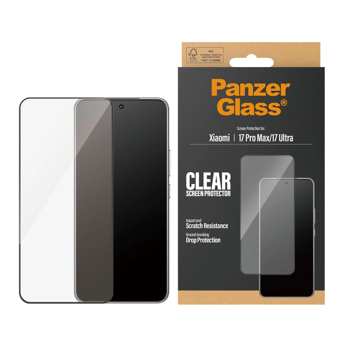 PanzerGlass® Screen Protector Xiaomi 17 Pro Max | 17 Ultra | Ultra-Wide Fit - Image 2