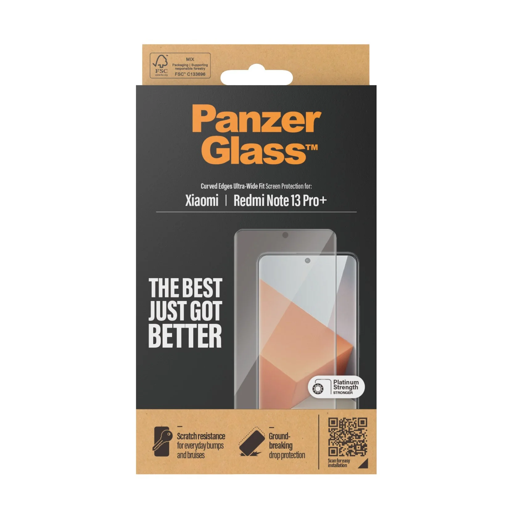 PanzerGlass® Screen Protector Xiaomi Redmi Note 13 Pro+ | Ultra-Wide Fit - Image 2