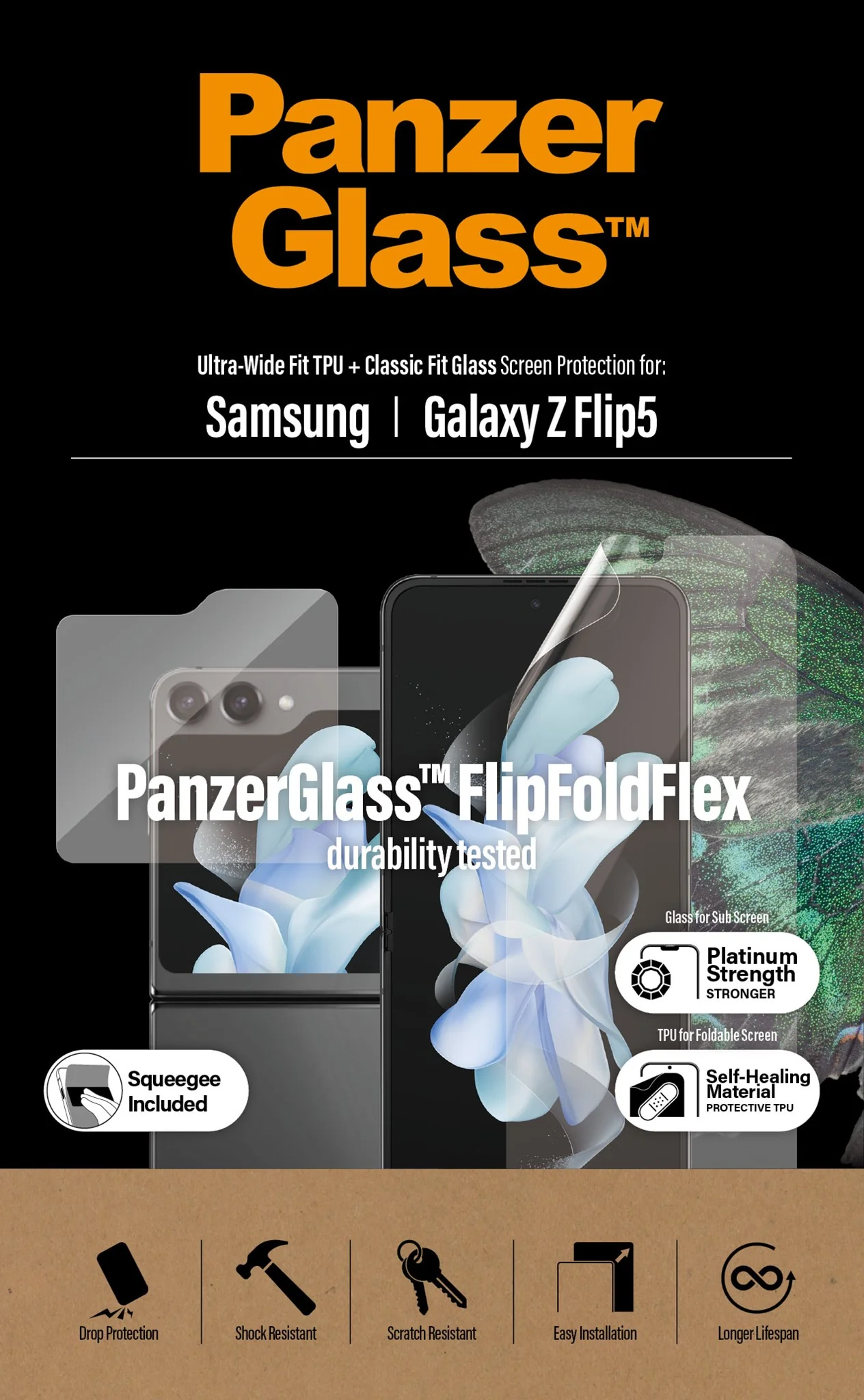 PanzerGlass® Screen Protectors Samsung Galaxy Z Flip 5G | Glass & Film - Image 5