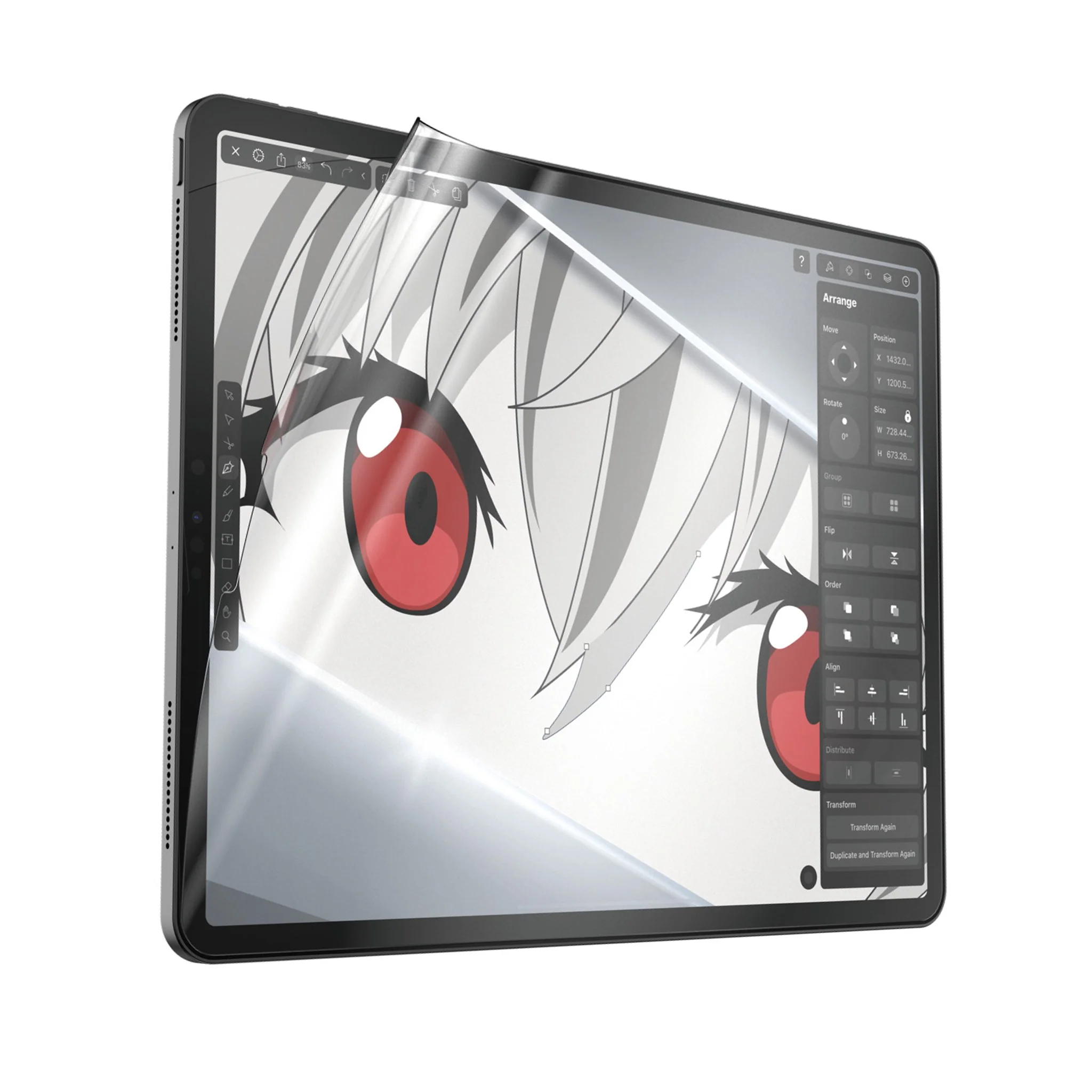 PanzerGlass® GraphicPaper® Screen Protector iPad Pro 12.9'' (2018-2022) | Ultra-Wide Fit