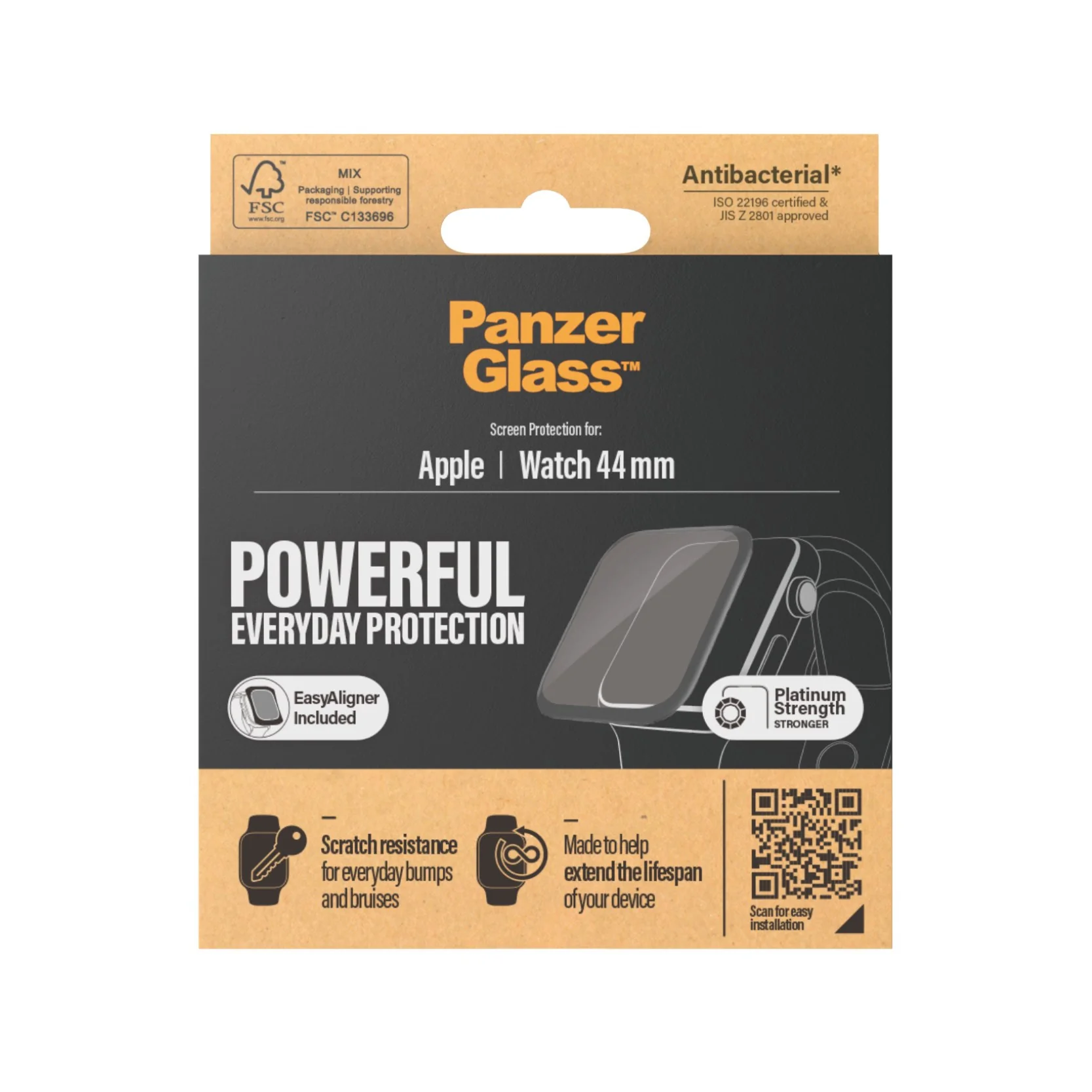 PanzerGlass® Apple Watch Series 4 | 5 | 6 | SE 44mm | Screen Protector Glass - Image 3