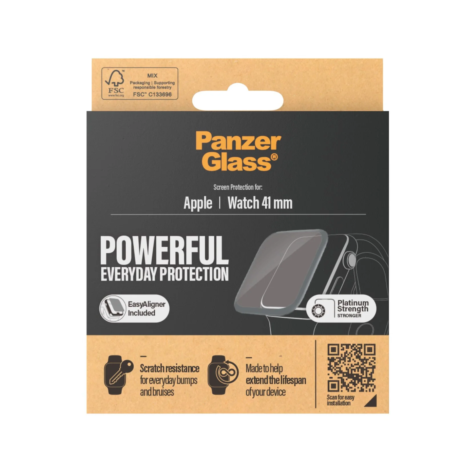 PanzerGlass® Apple Watch Series 9 | 8 | 7 | 41mm | Screen Protector Glass - Image 3