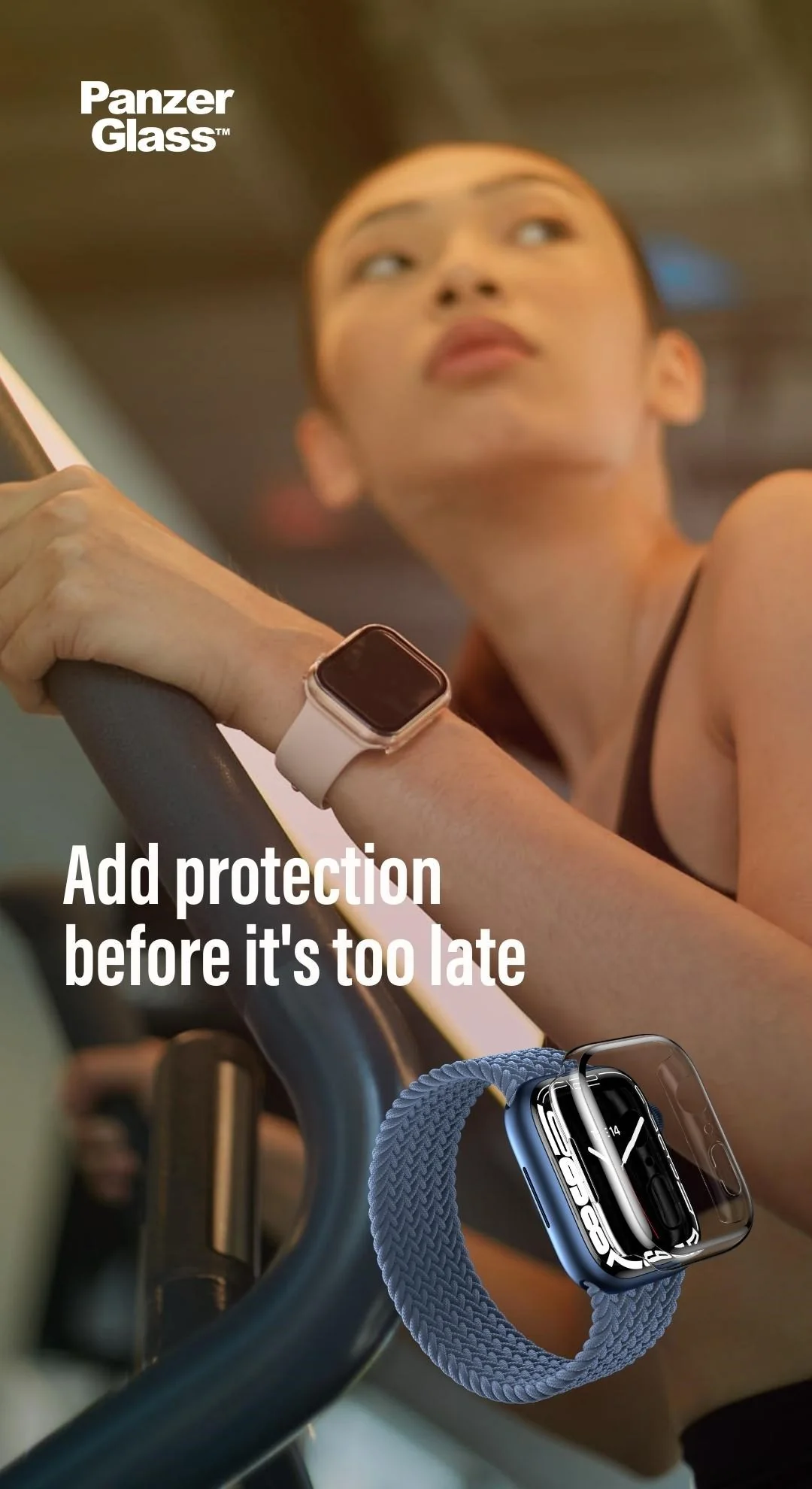 PanzerGlass® Full body Case Apple Watch Series 9 | 8 | 7 | 41mm | Transparent - Image 9