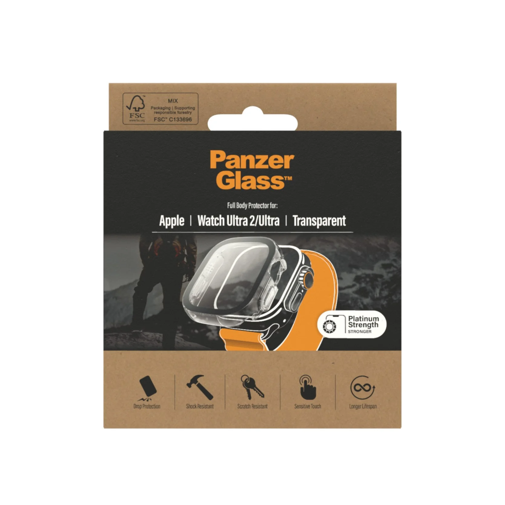 PanzerGlass® Full body Case Apple Watch Ultra 2 | Ultra | 49mm | Transparent - Image 3