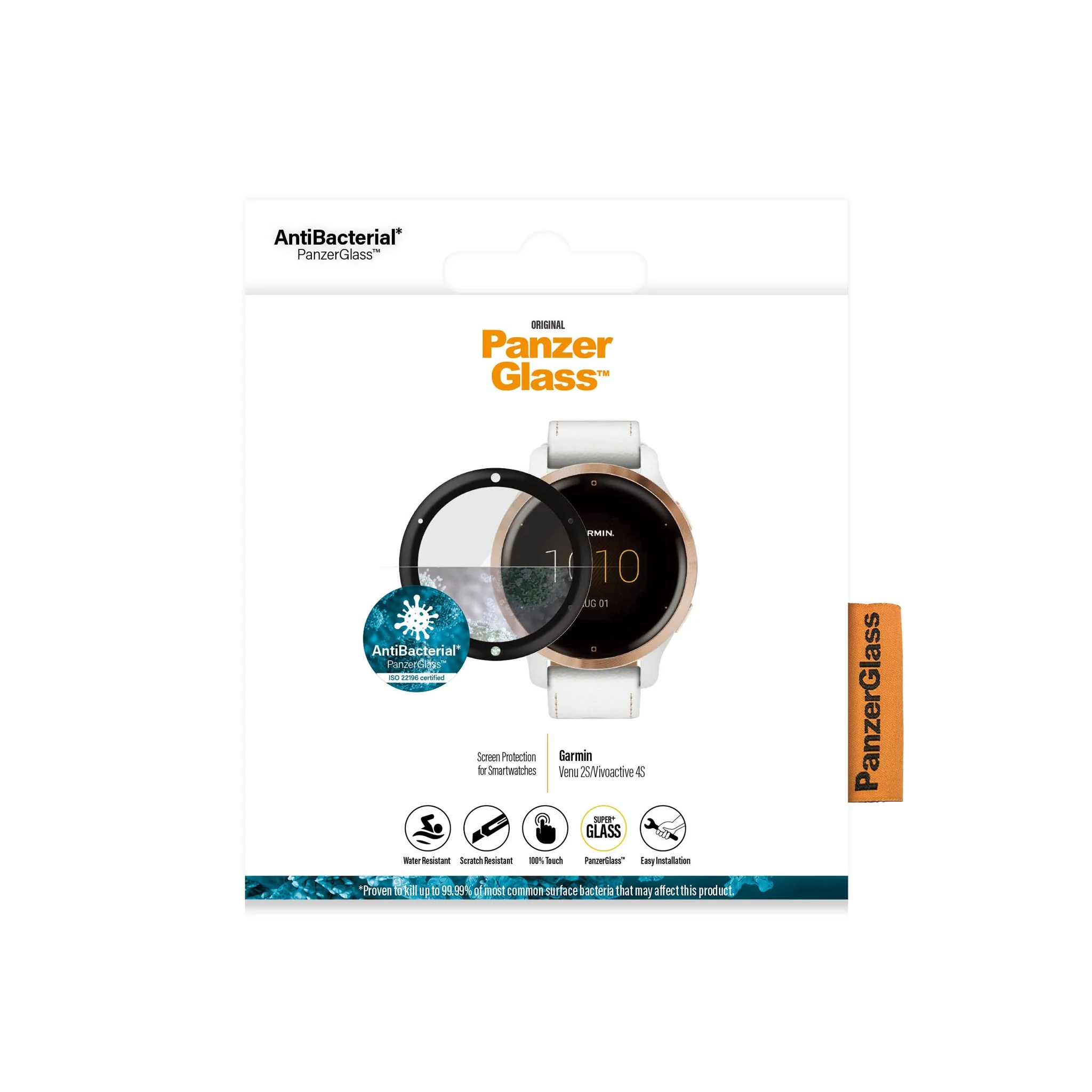 PanzerGlass® Garmin Venu 2S | Vivoactive 4s | Screen Protector Glass - Image 2