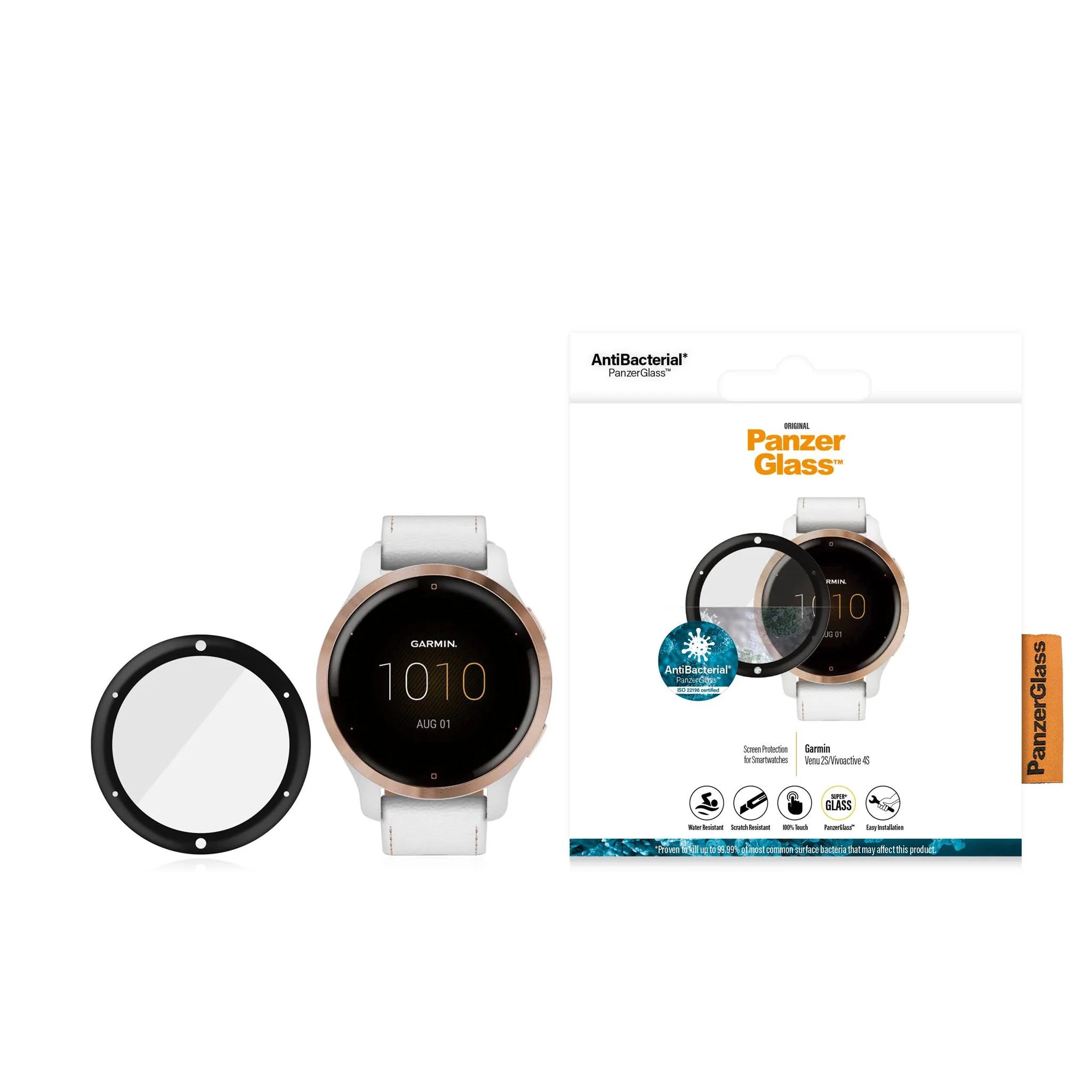 PanzerGlass® Garmin Venu 2S | Vivoactive 4s | Screen Protector Glass - Image 3