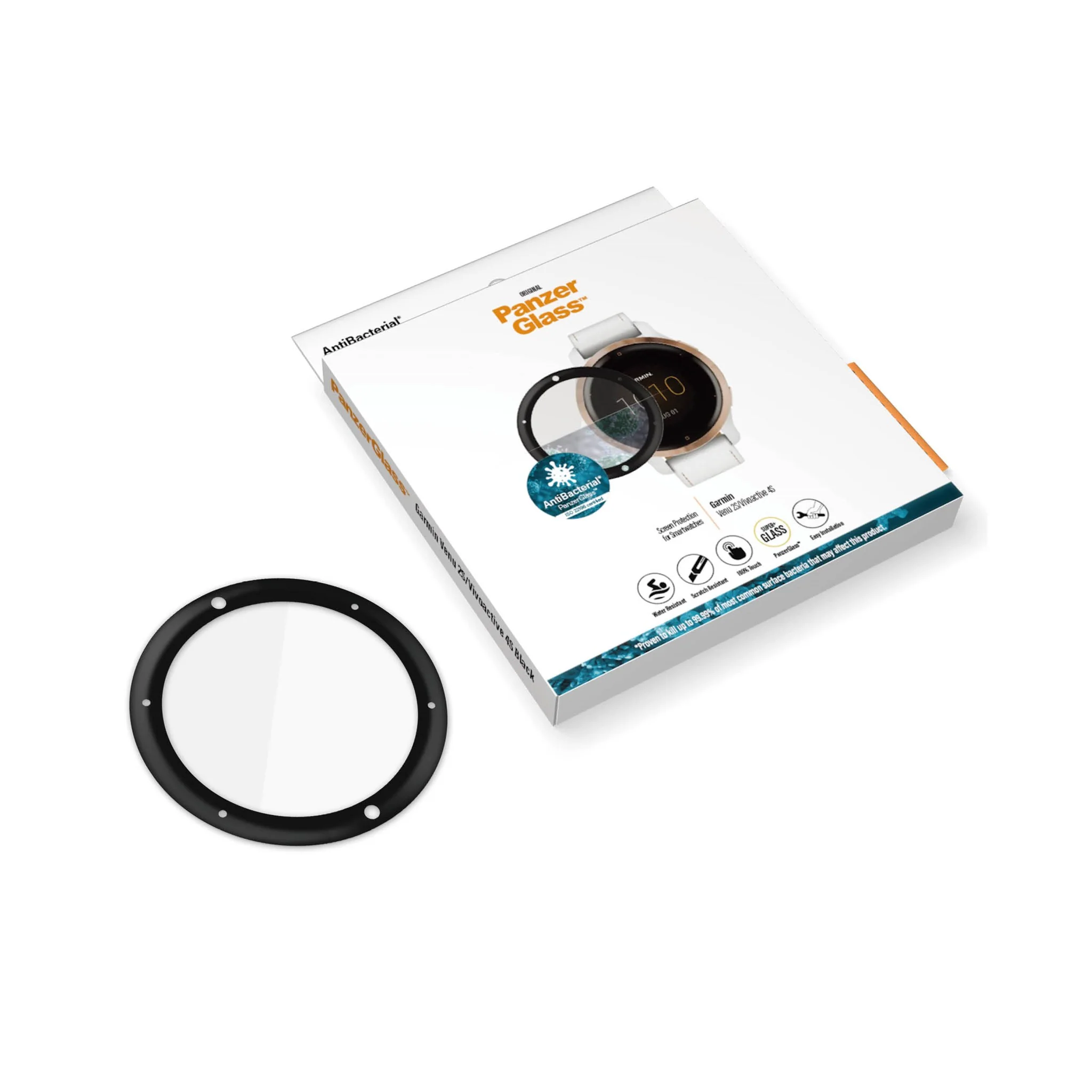 PanzerGlass® Garmin Venu 2S | Vivoactive 4s | Screen Protector Glass - Image 5